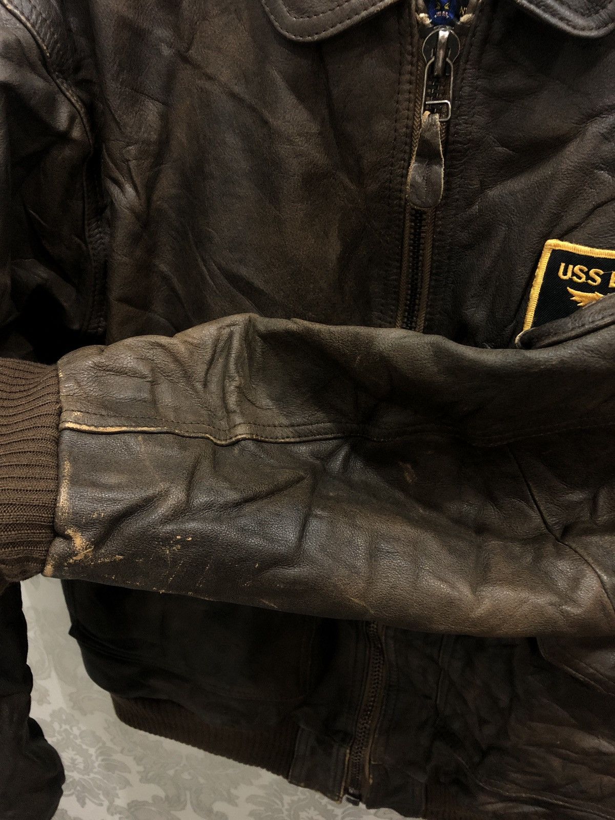 Avirex × Vintage Vintage Avirex Bomber Leather Jacket Size US L / EU 52-54 / 3 - 13 Thumbnail