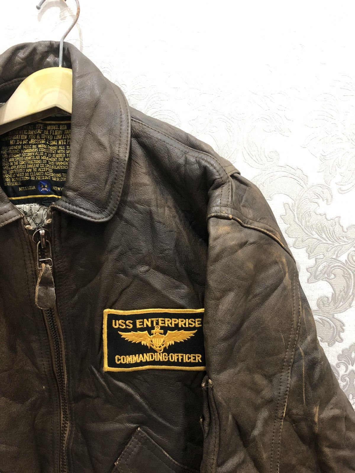 Avirex × Vintage Vintage Avirex Bomber Leather Jacket Size US L / EU 52-54 / 3 - 5 Thumbnail