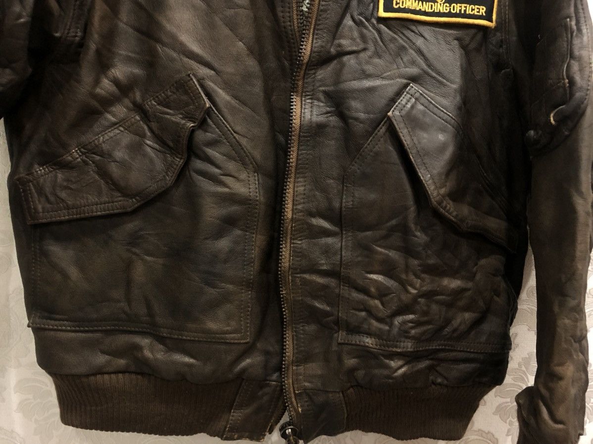 Avirex × Vintage Vintage Avirex Bomber Leather Jacket Size US L / EU 52-54 / 3 - 11 Thumbnail