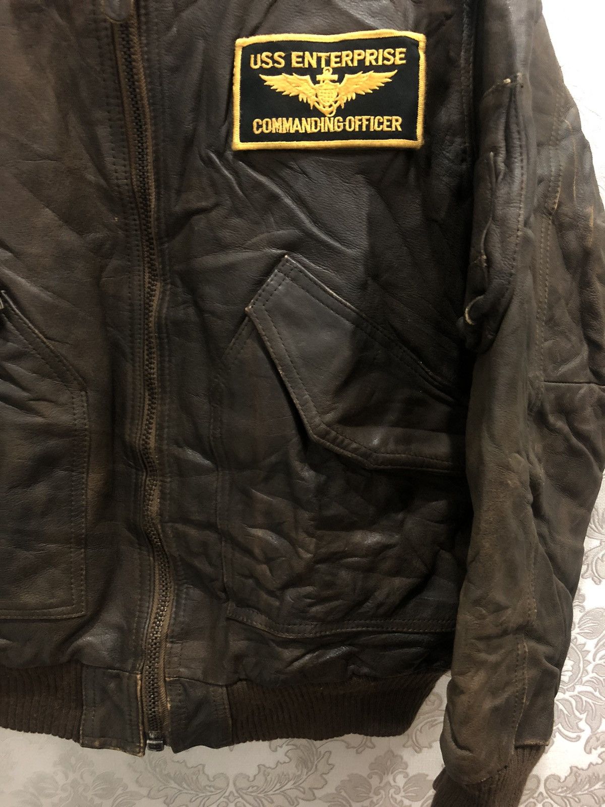 Avirex × Vintage Vintage Avirex Bomber Leather Jacket Size US L / EU 52-54 / 3 - 6 Thumbnail