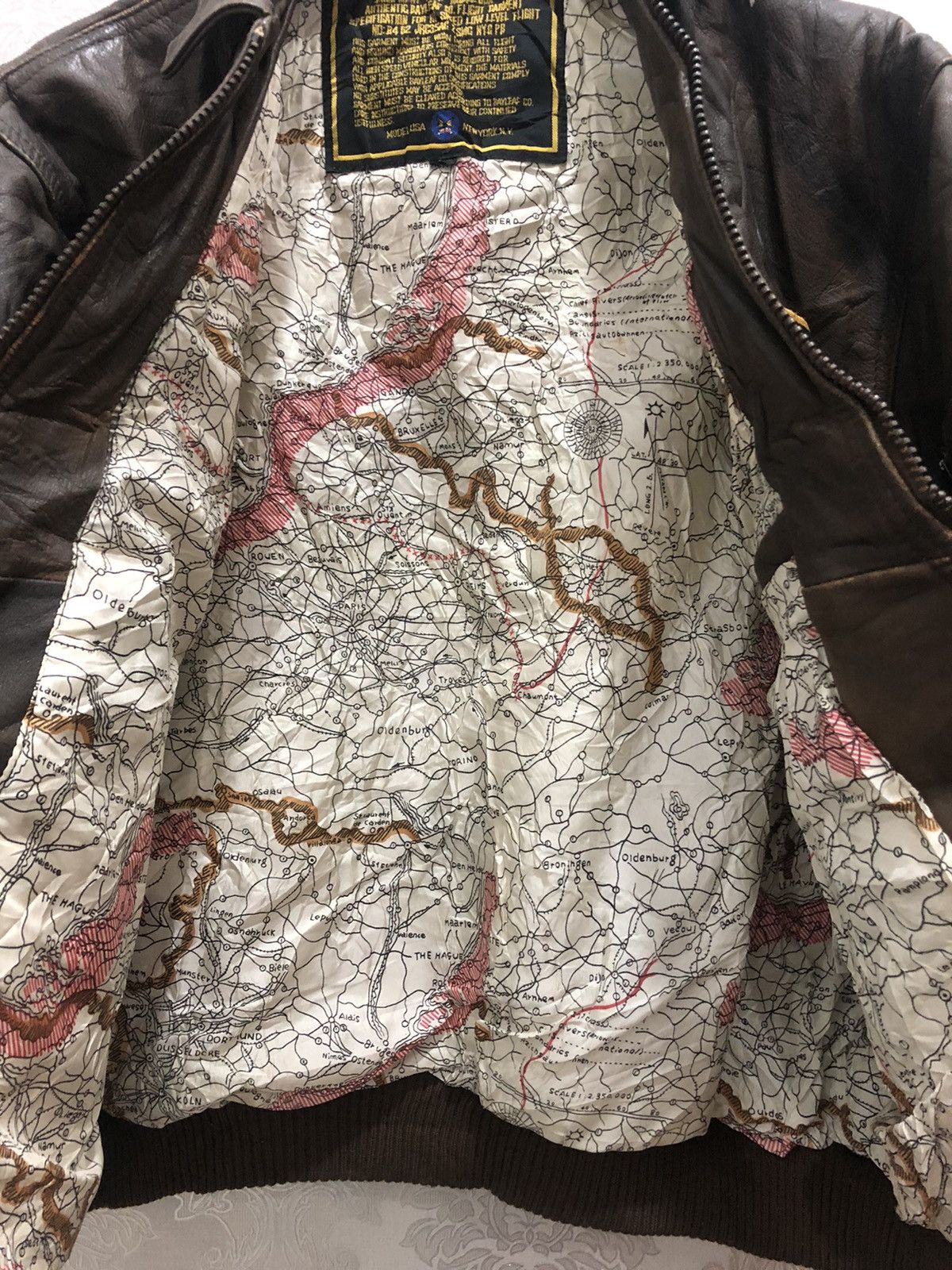 Avirex × Vintage Vintage Avirex Bomber Leather Jacket Size US L / EU 52-54 / 3 - 7 Thumbnail