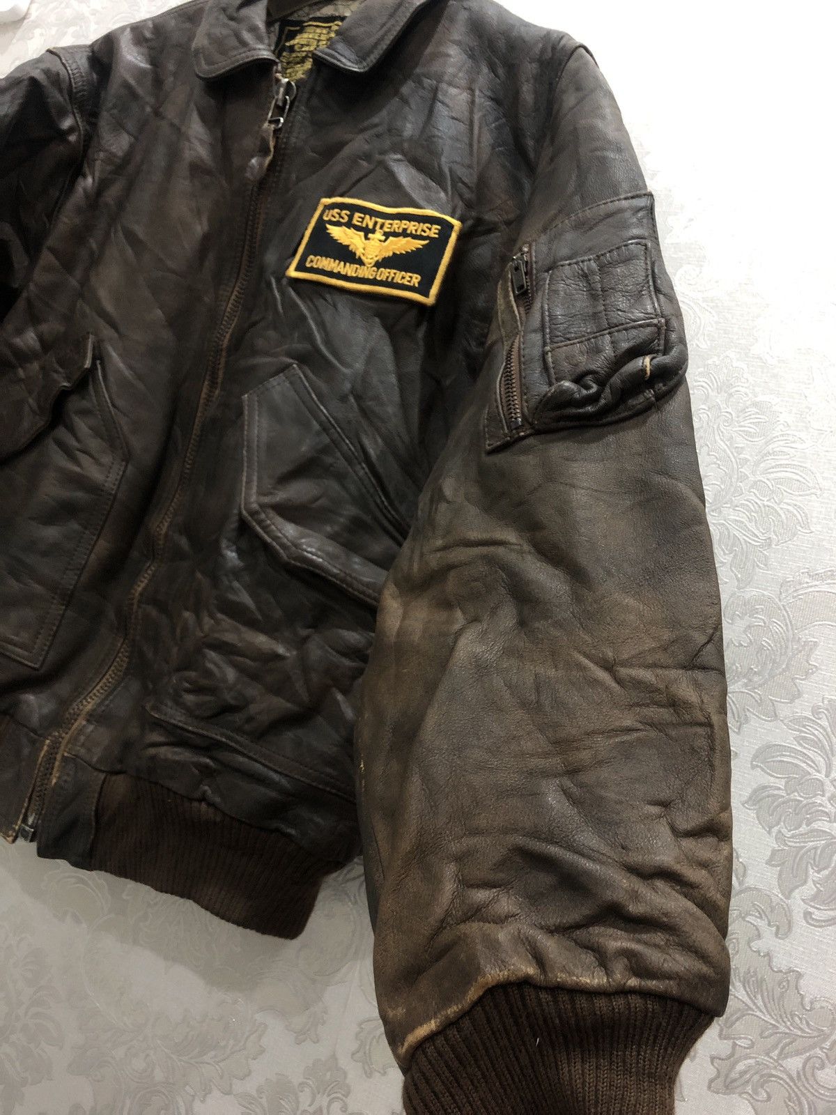 Avirex × Vintage Vintage Avirex Bomber Leather Jacket Size US L / EU 52-54 / 3 - 14 Thumbnail