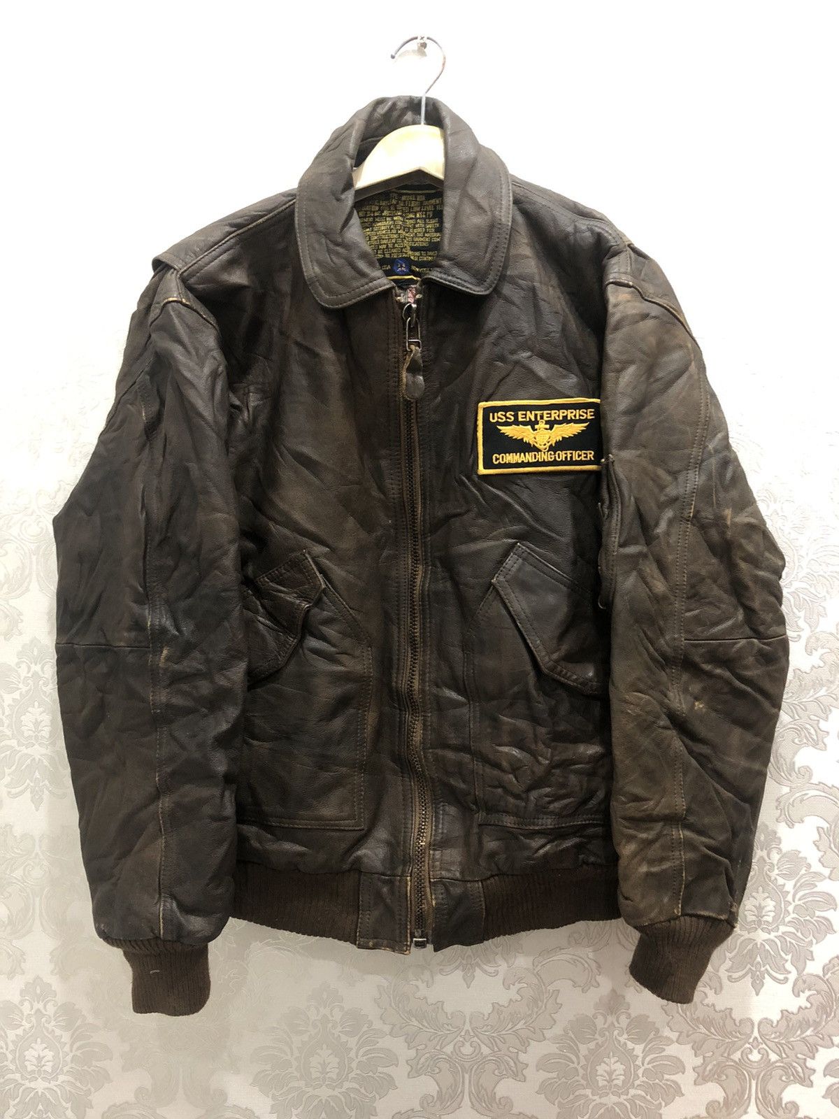 Avirex × Vintage Vintage Avirex Bomber Leather Jacket Size US L / EU 52-54 / 3 - 1 Thumbnail