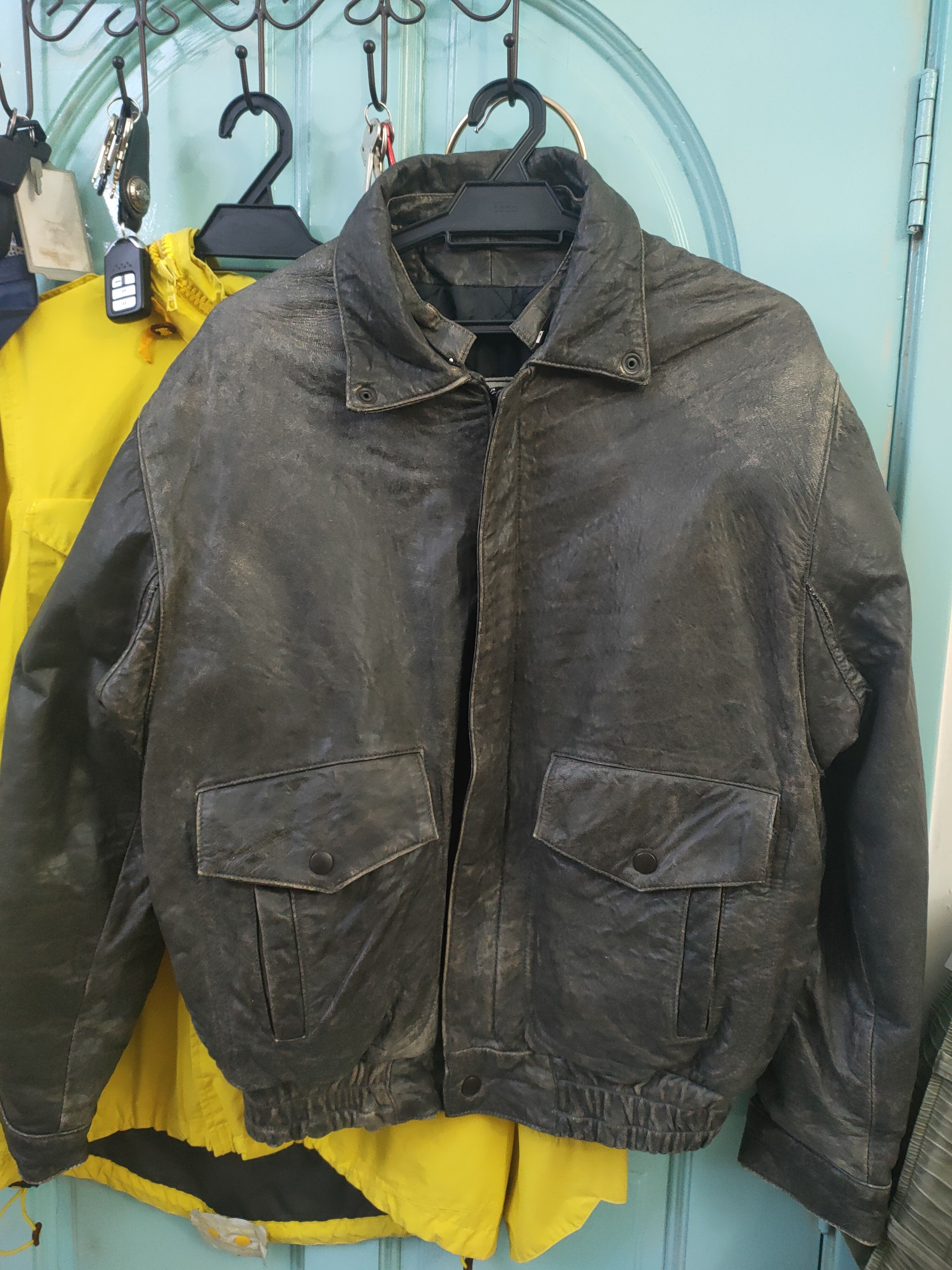 Vintage Vintage Airforce Leather Bomber Jacket Size US M / EU 48-50 / 2 - 9 Thumbnail