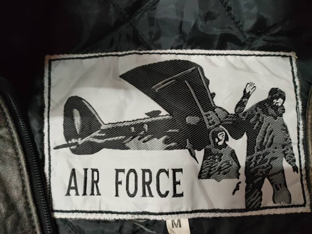 Vintage Vintage Airforce Leather Bomber Jacket Size US M / EU 48-50 / 2 - 4 Thumbnail
