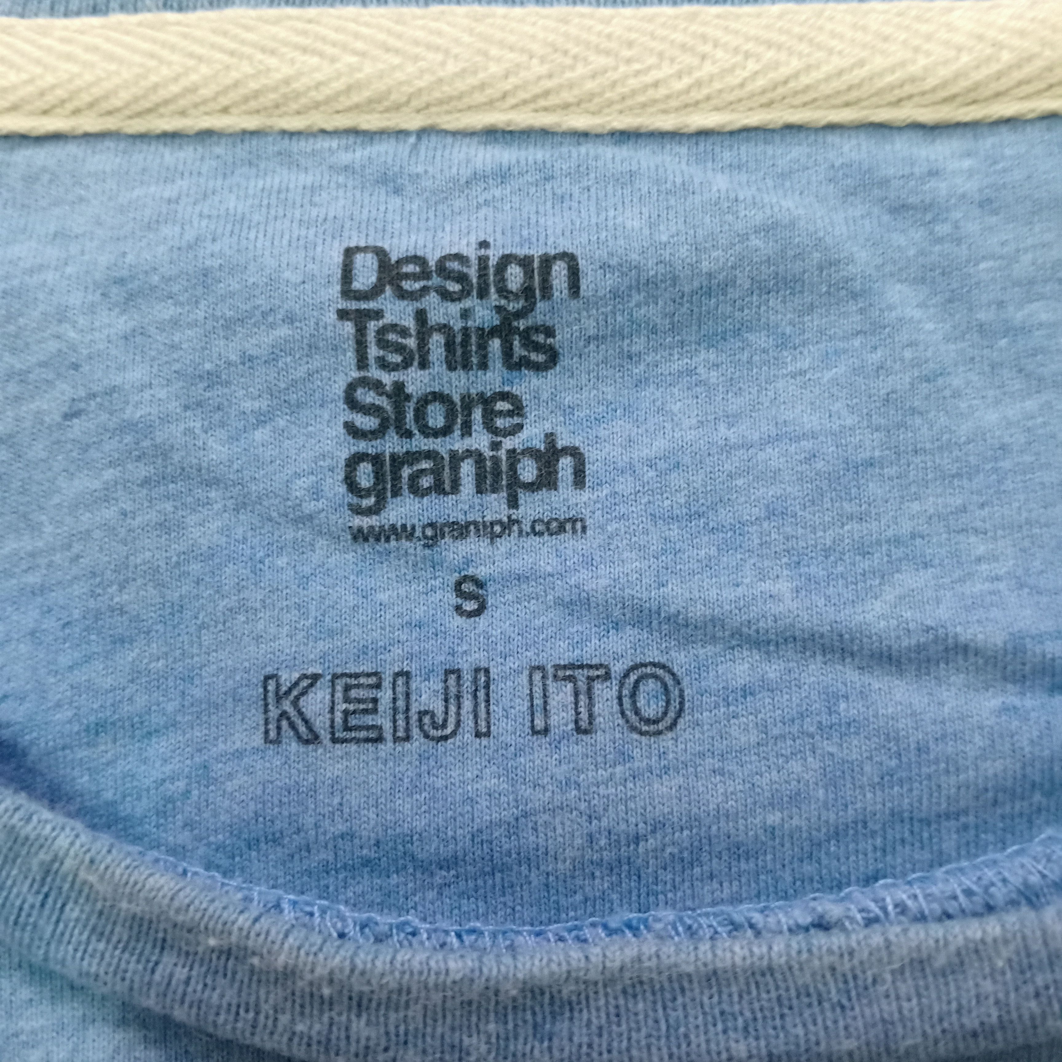 Japanese Brand Keiji Ito Overprint Graphic T Size US S / EU 44-46 / 1 - 4 Thumbnail