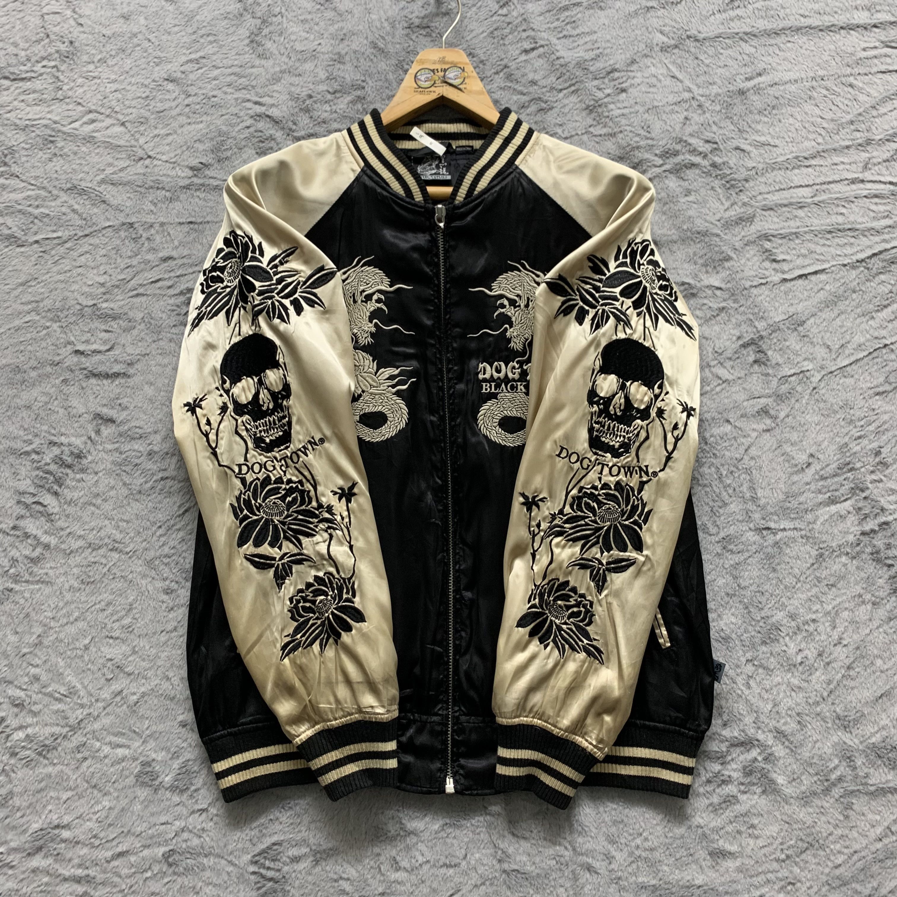 Dogtown Dogtown Black Dragon Embroidery Sukajan Jacket #4327-150 Size US L / EU 52-54 / 3 - 9 Thumbnail