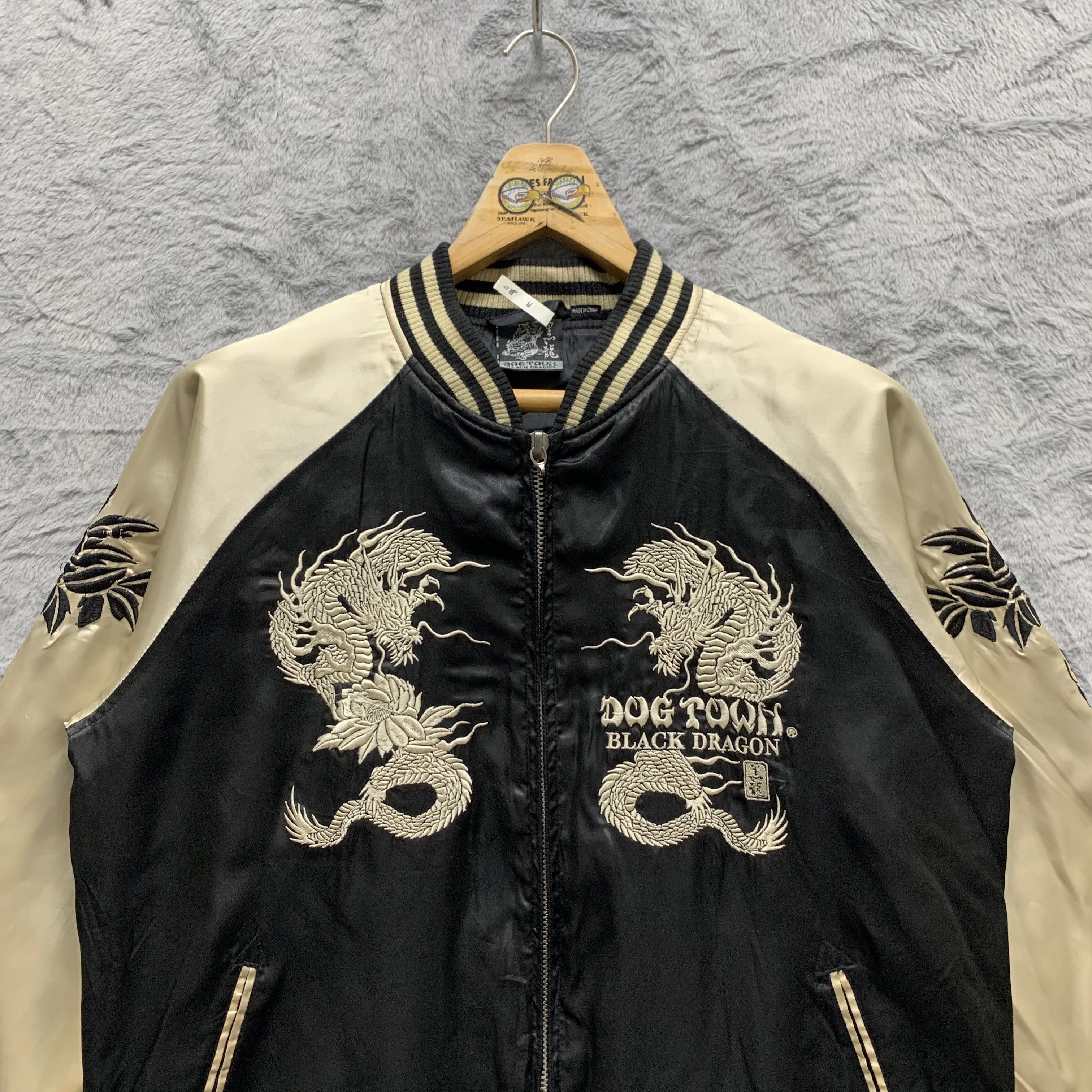 Dogtown Dogtown Black Dragon Embroidery Sukajan Jacket #4327-150 Size US L / EU 52-54 / 3 - 5 Thumbnail