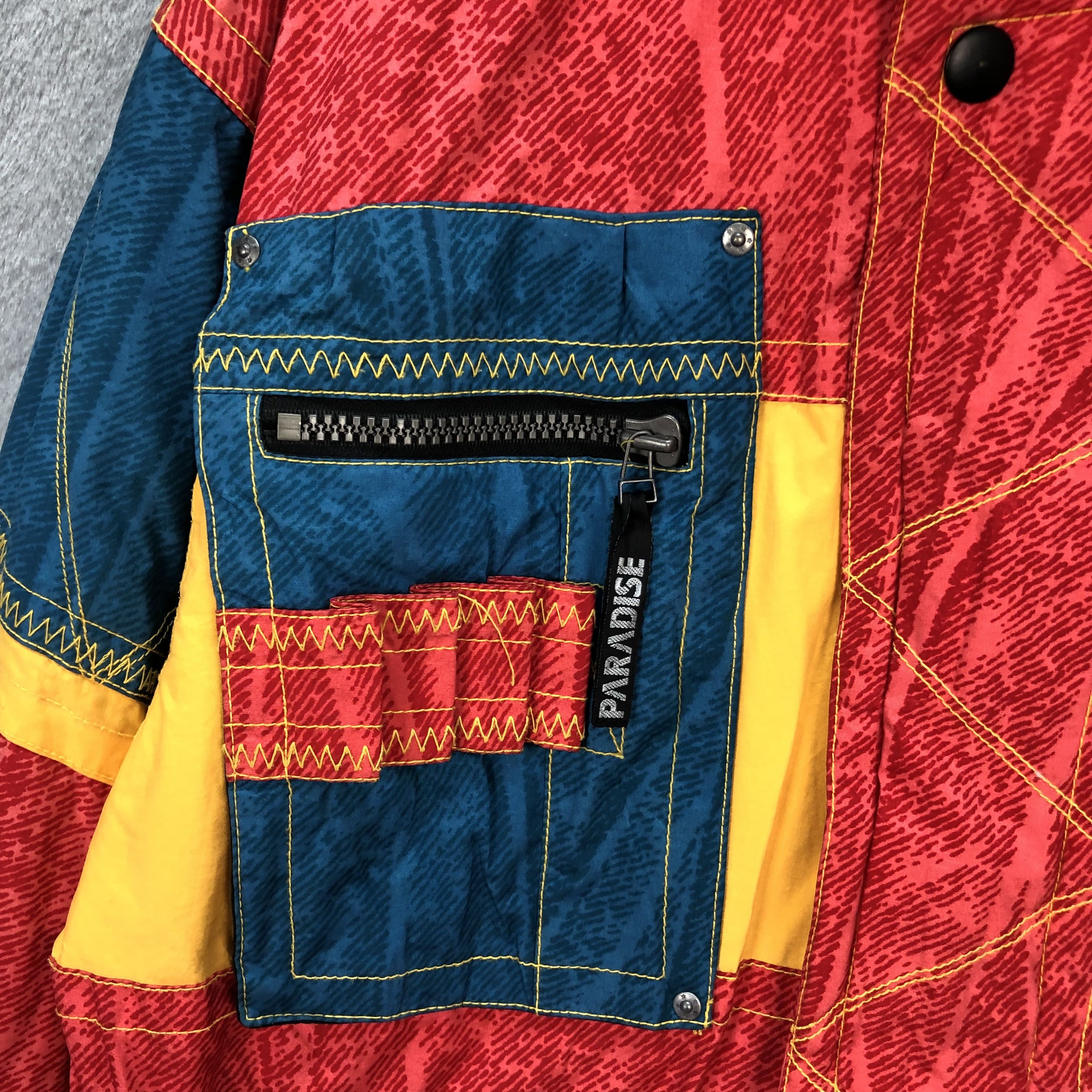 Paradise PARADISE MULTICOLOR RED DOWN JACKET #5821-209 Size US L / EU 52-54 / 3 - 3 Thumbnail