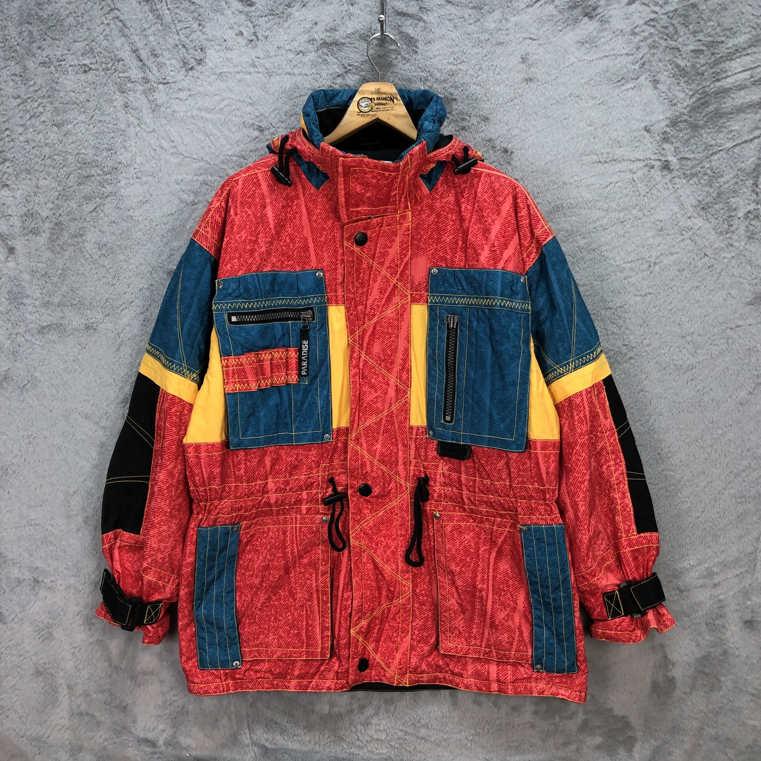 Paradise PARADISE MULTICOLOR RED DOWN JACKET #5821-209 Size US L / EU 52-54 / 3 - 1 Thumbnail