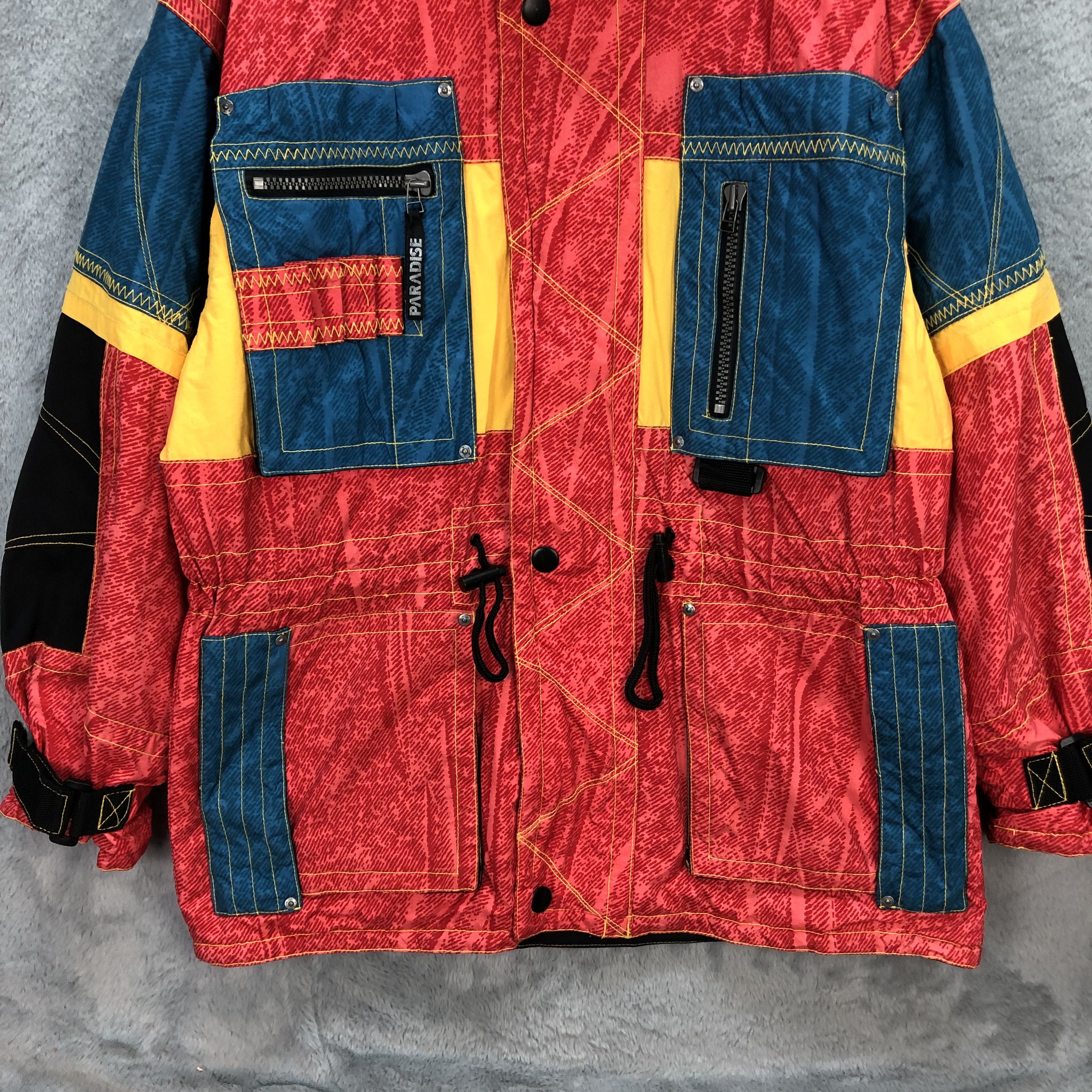 Paradise PARADISE MULTICOLOR RED DOWN JACKET #5821-209 Size US L / EU 52-54 / 3 - 4 Thumbnail