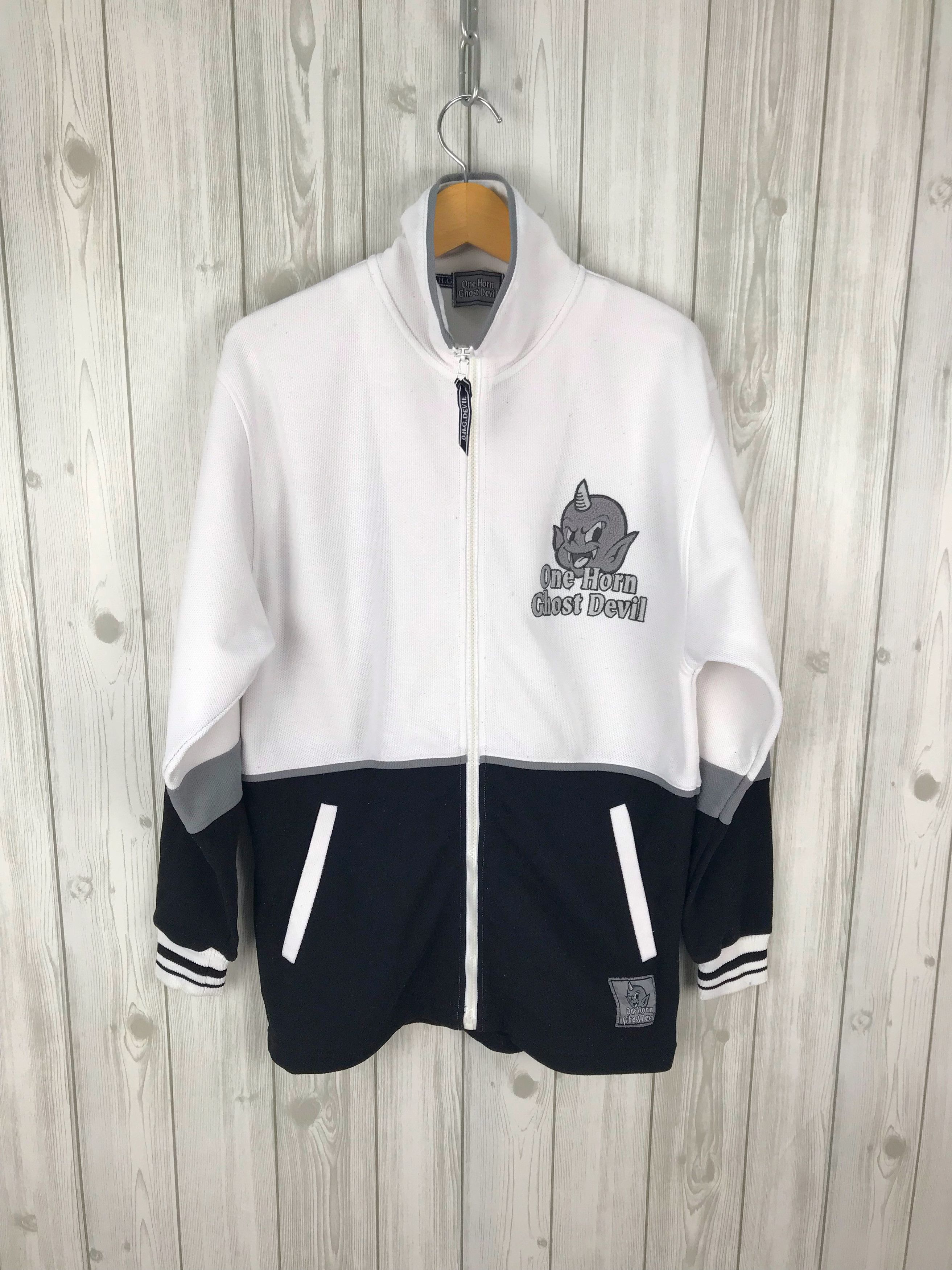 Karakuri Tamashii Vintage One Horn Ghost Devil Embroidered Sweater Size US M / EU 48-50 / 2 - 3 Thumbnail