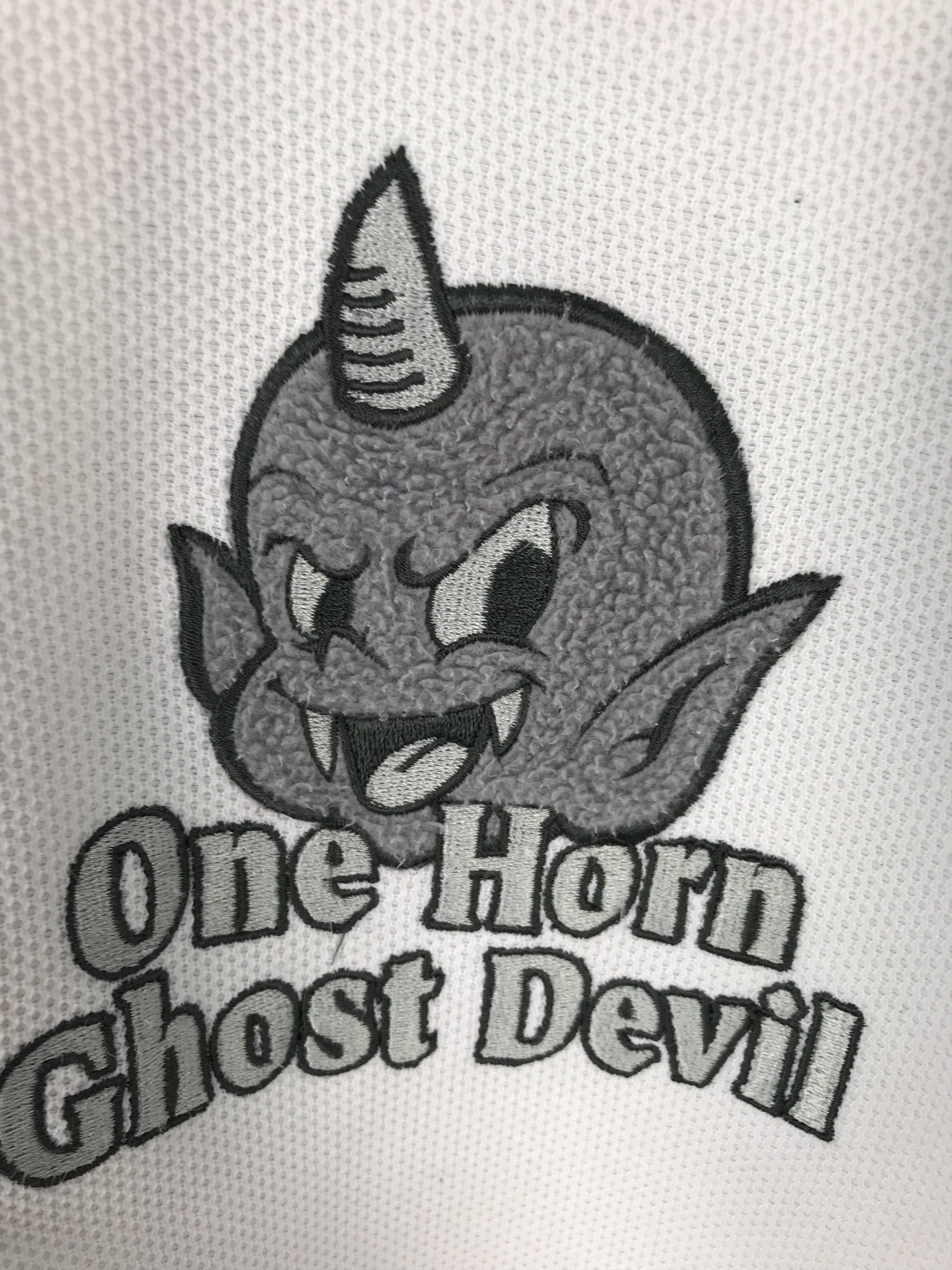 Karakuri Tamashii Vintage One Horn Ghost Devil Embroidered Sweater Size US M / EU 48-50 / 2 - 6 Thumbnail