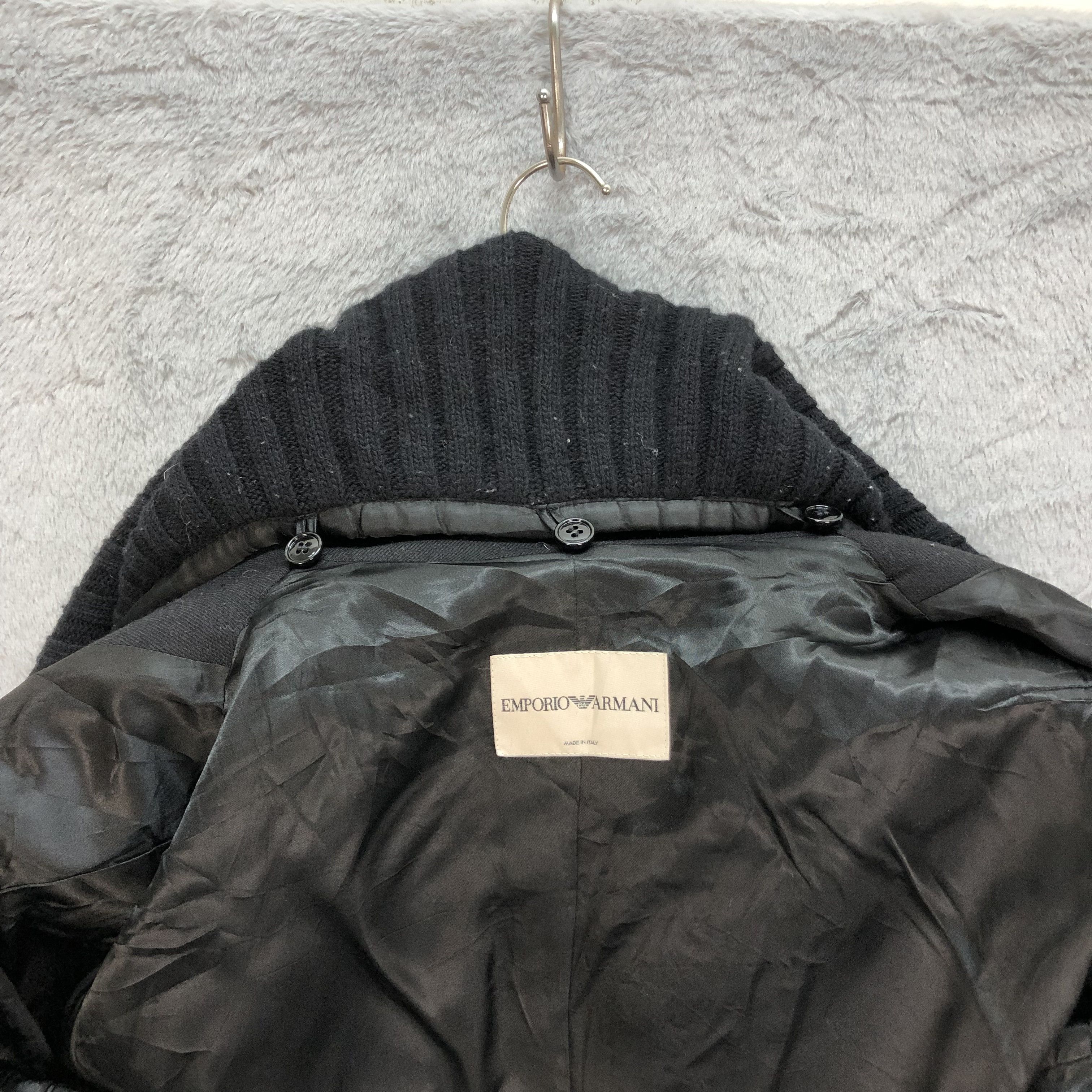 Emporio Armani EMPORIO ARMANI ASYMMETRICAL WOOL OVERCOAT #6113-48 Size S / US 4 / IT 40 - 8 Thumbnail