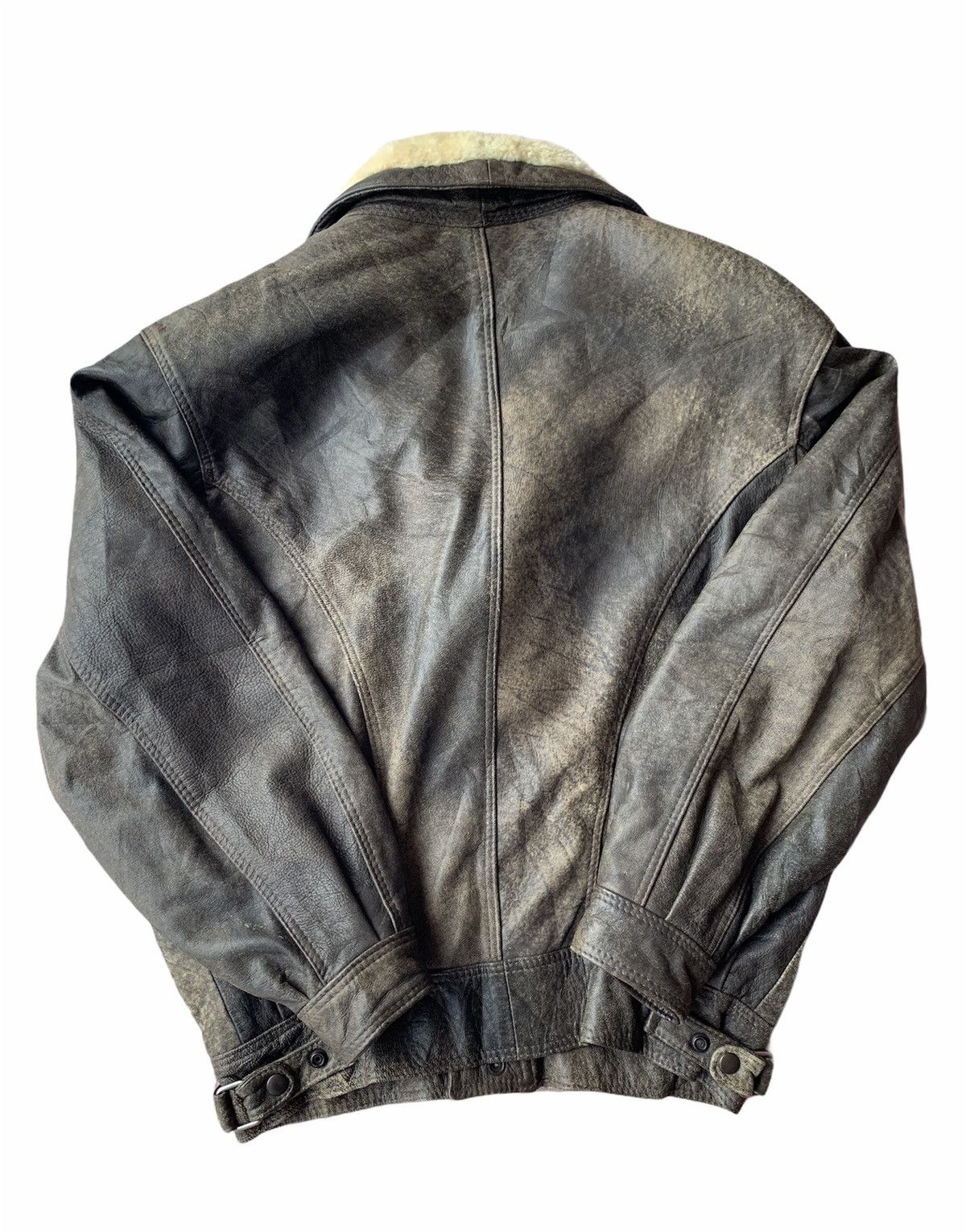 New Zealand Outback Genuine New Zealand Deerskin Sherpa Collar Leather Jacket Size US M / EU 48-50 / 2 - 5 Thumbnail