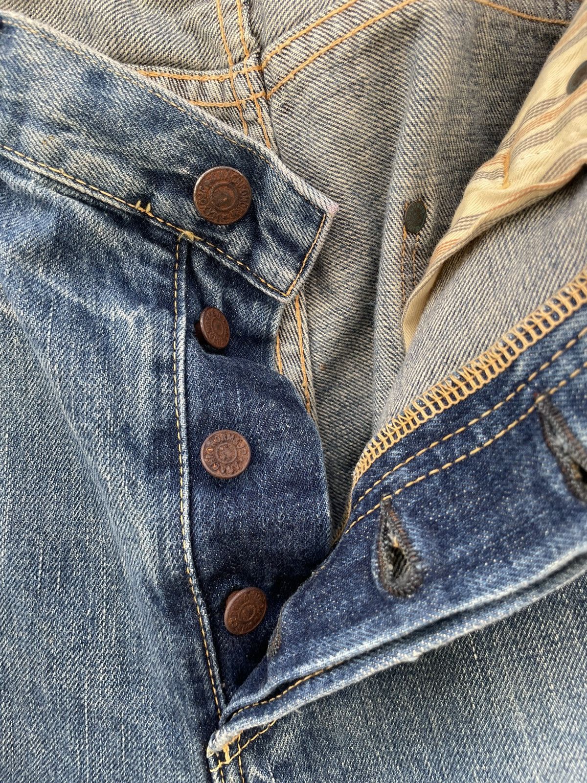 ANACHRONORM Vintage Anachronorm Standard Distressed Denim Jeans Size US 34 / EU 50 - 2 Thumbnail