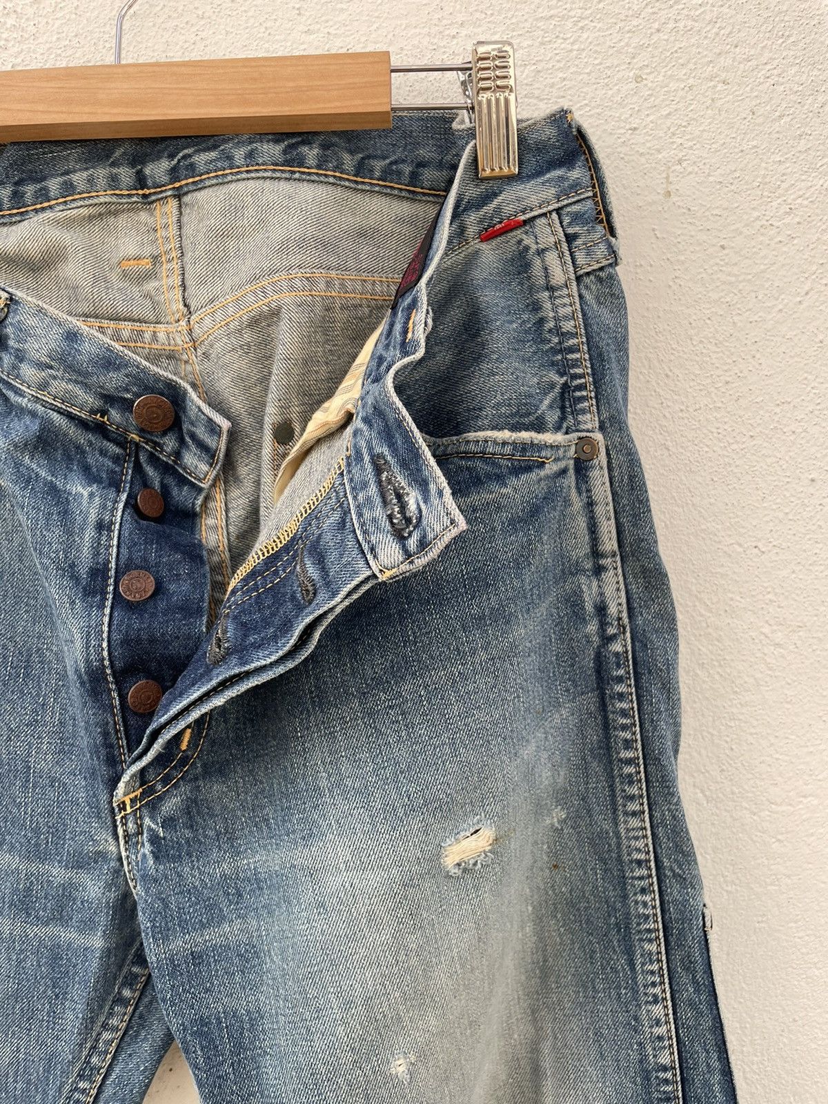 ANACHRONORM Vintage Anachronorm Standard Distressed Denim Jeans Size US 34 / EU 50 - 4 Thumbnail