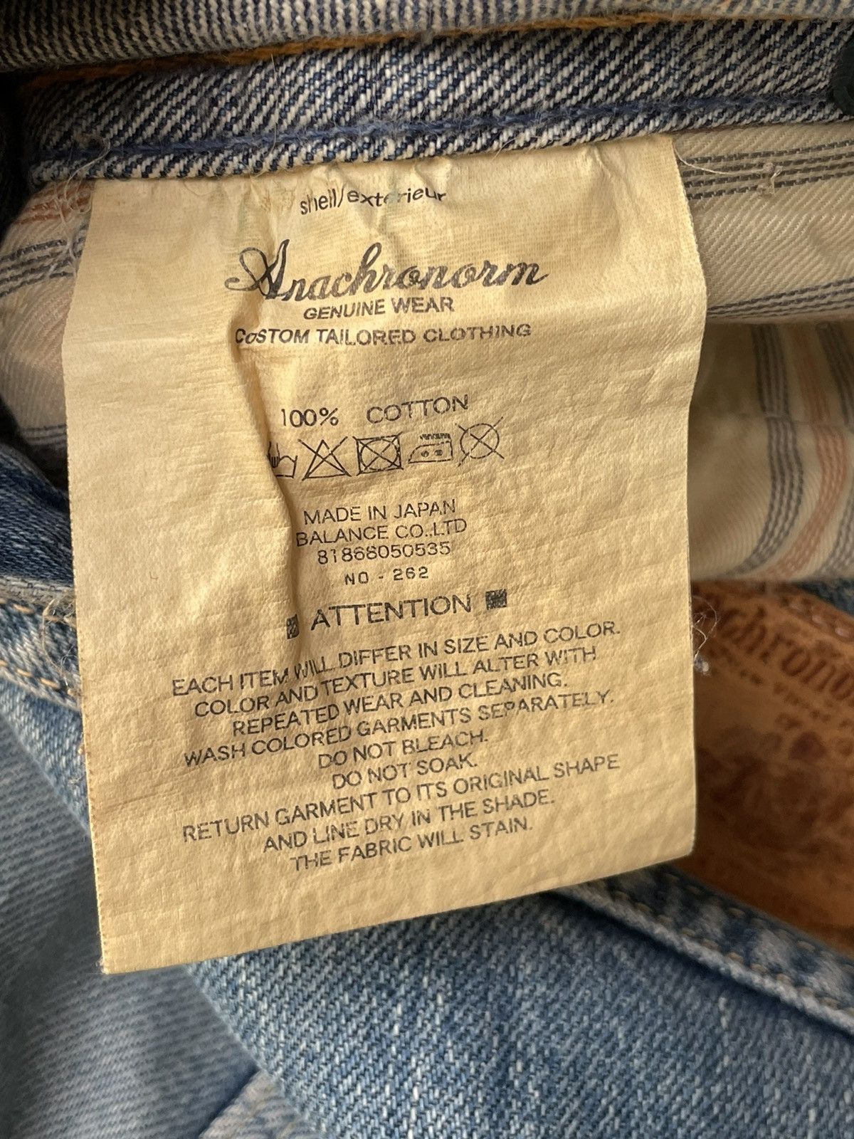 ANACHRONORM Vintage Anachronorm Standard Distressed Denim Jeans Size US 34 / EU 50 - 22 Thumbnail