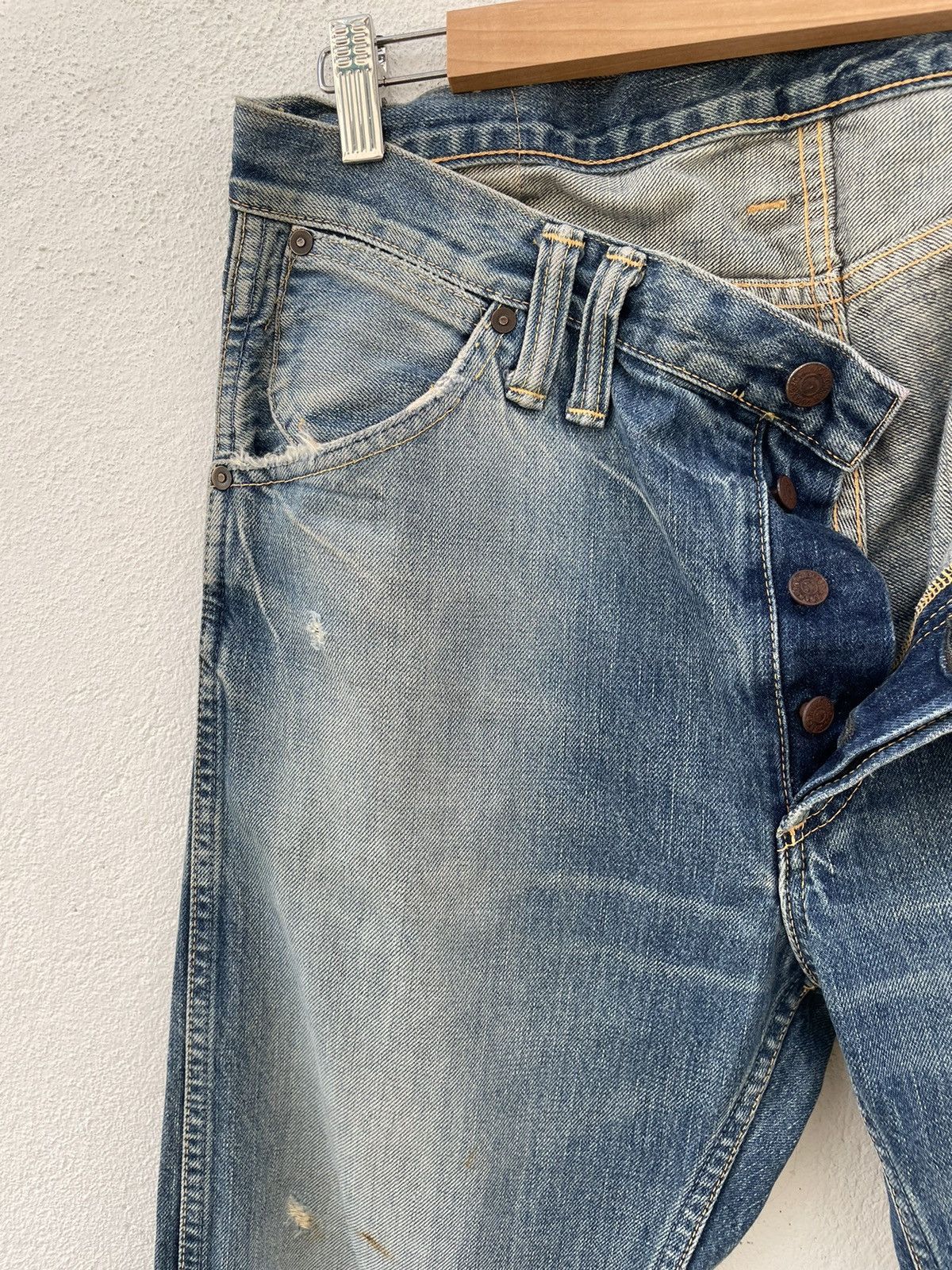 ANACHRONORM Vintage Anachronorm Standard Distressed Denim Jeans Size US 34 / EU 50 - 3 Thumbnail