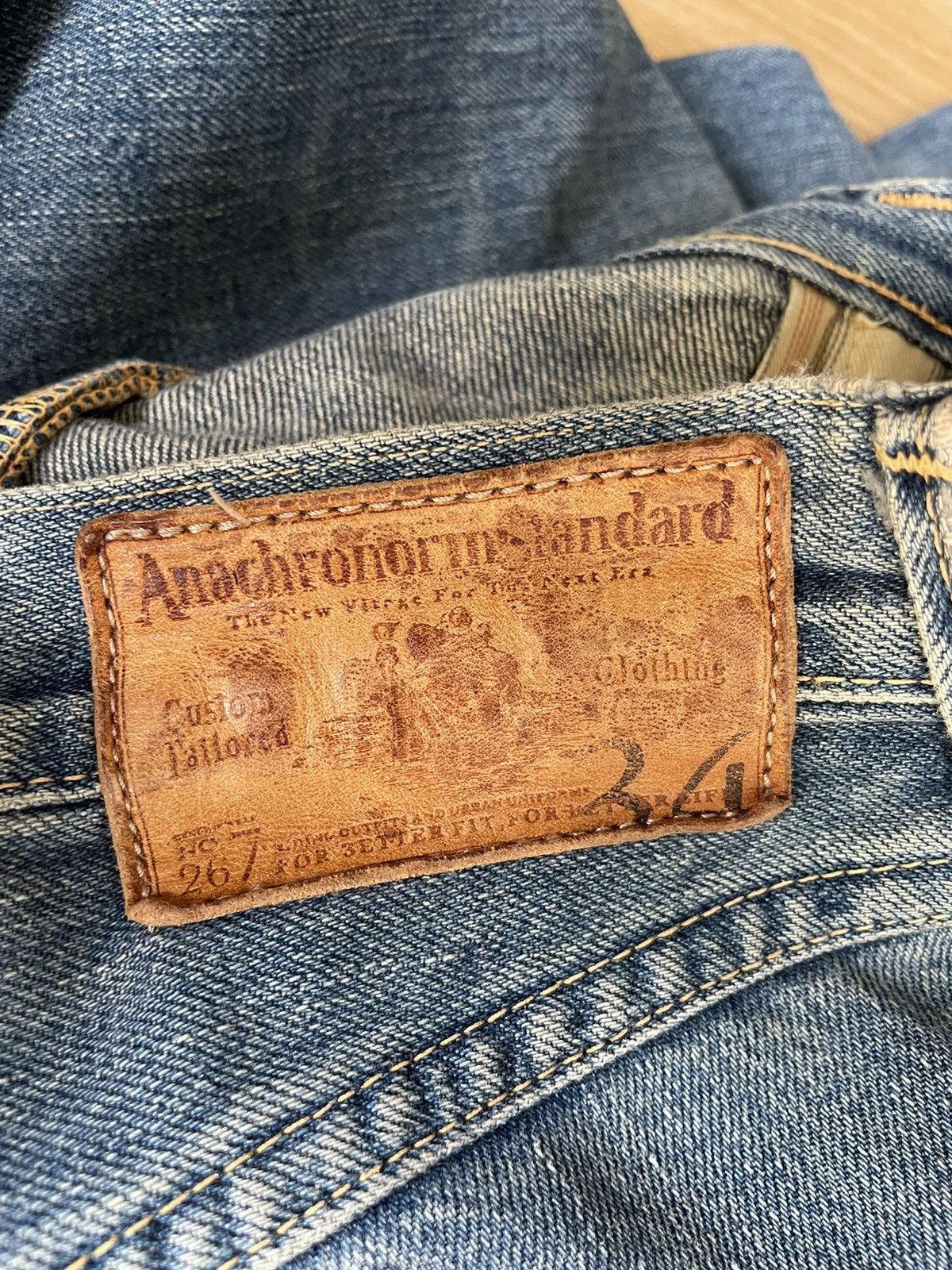 ANACHRONORM Vintage Anachronorm Standard Distressed Denim Jeans Size US 34 / EU 50 - 19 Thumbnail