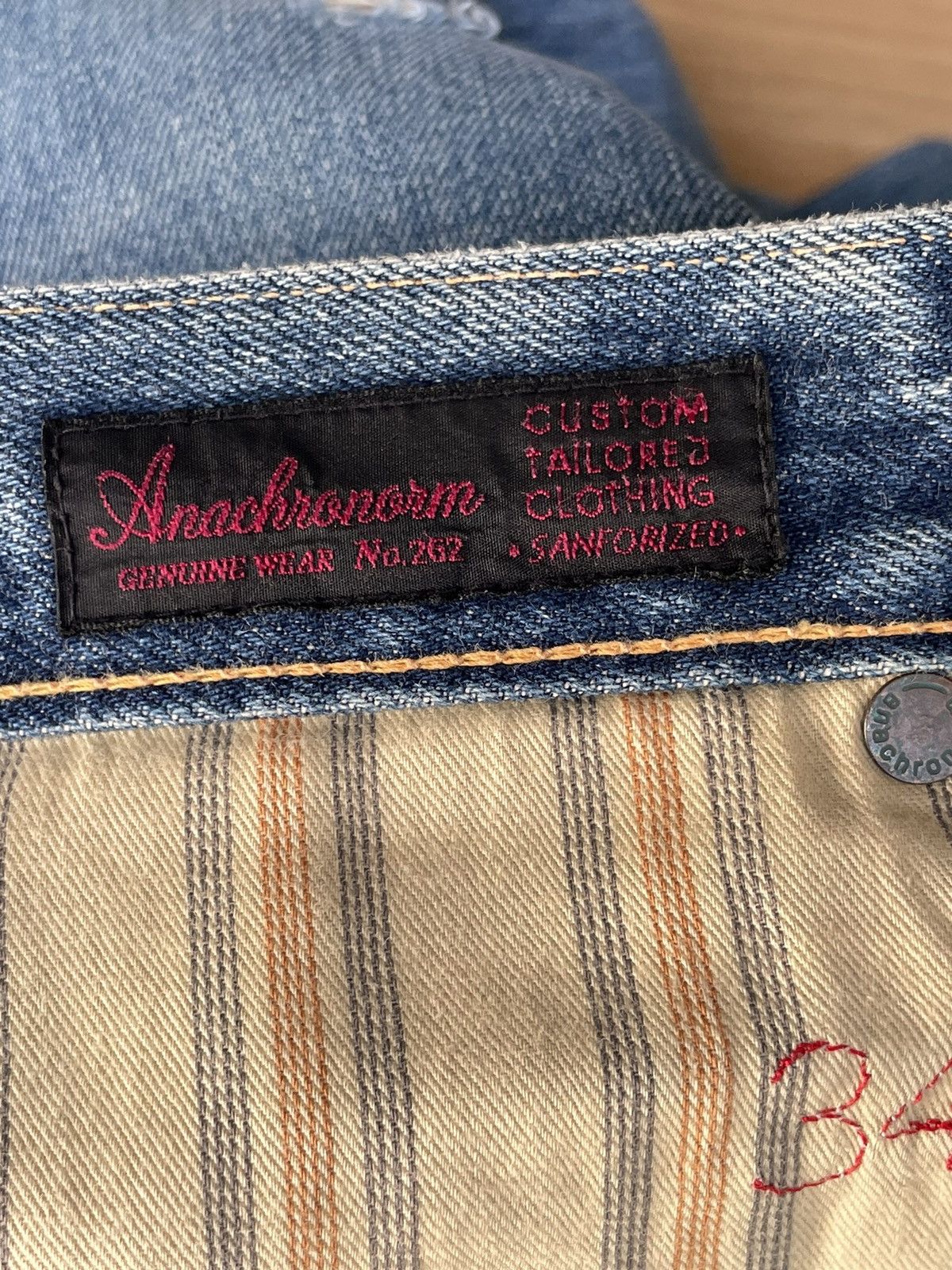 ANACHRONORM Vintage Anachronorm Standard Distressed Denim Jeans Size US 34 / EU 50 - 20 Thumbnail