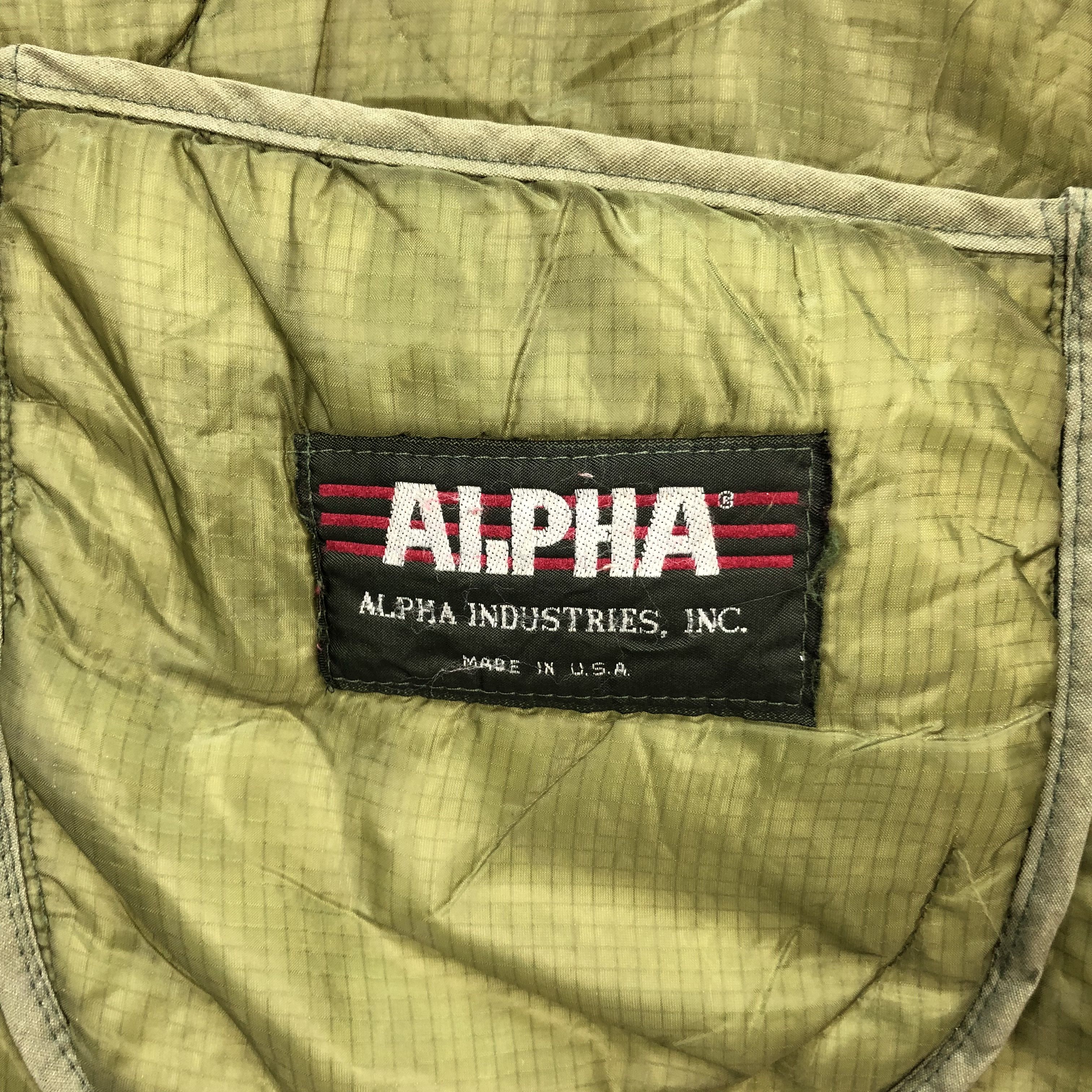 Alpha Industries VINTAGE ALPHA INDUSTRIES MILITARY LINER JACKET #5529-195 Size US L / EU 52-54 / 3 - 5 Thumbnail