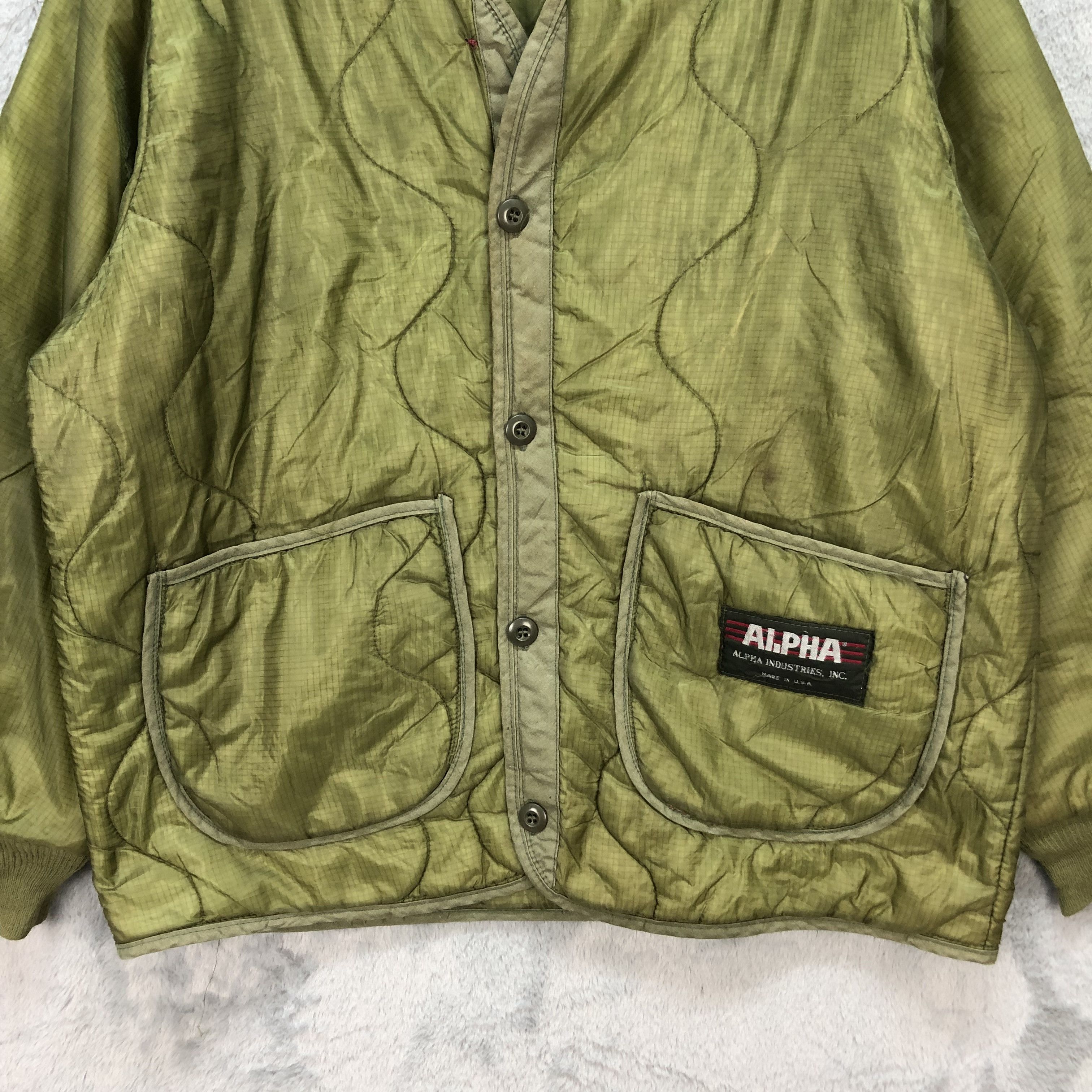 Alpha Industries VINTAGE ALPHA INDUSTRIES MILITARY LINER JACKET #5529-195 Size US L / EU 52-54 / 3 - 4 Thumbnail