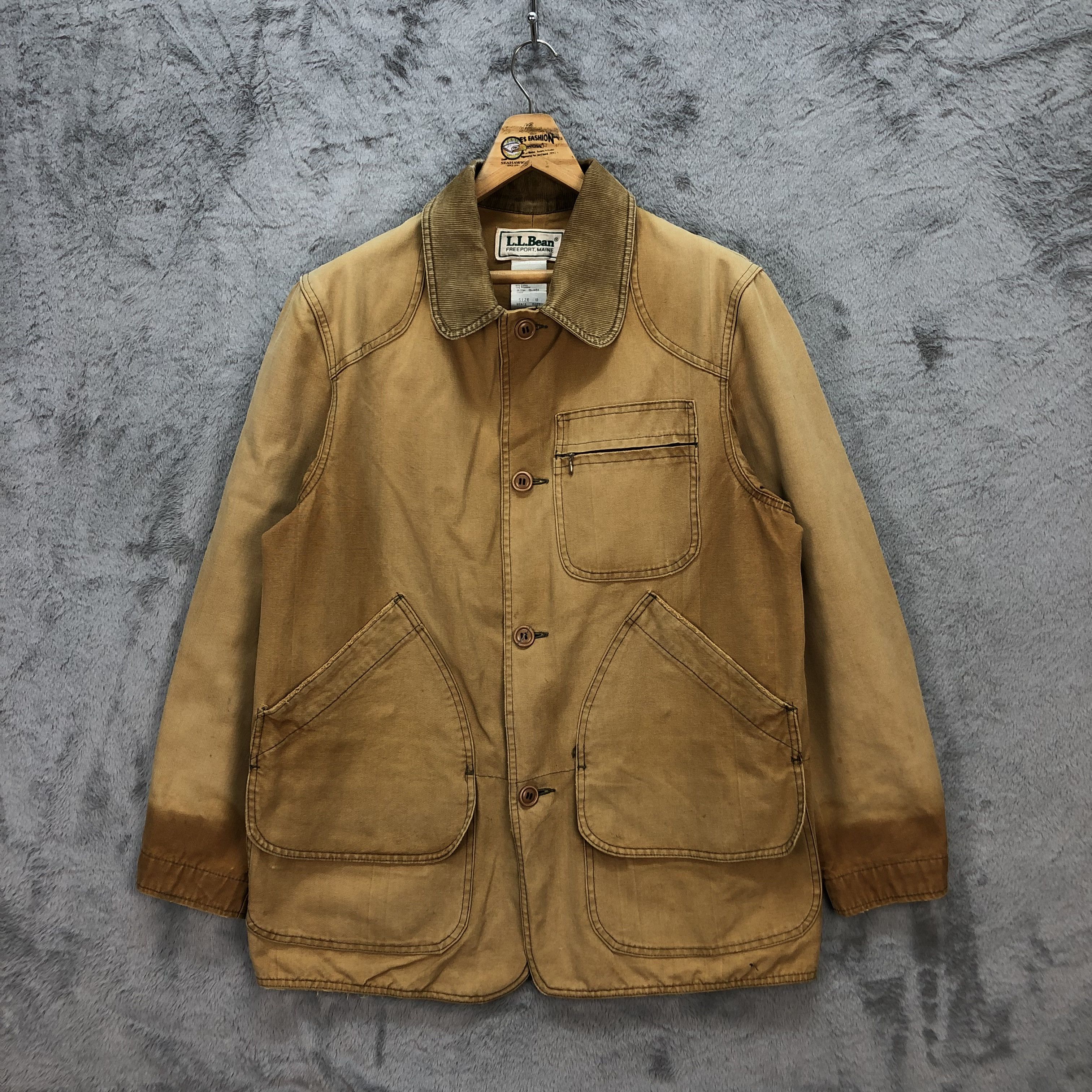 L.L. Bean VINTAGE LL BEAN HARD COTTON WORKER CHORE JACKET #5549-197 Size US M / EU 48-50 / 2 - 1 Thumbnail