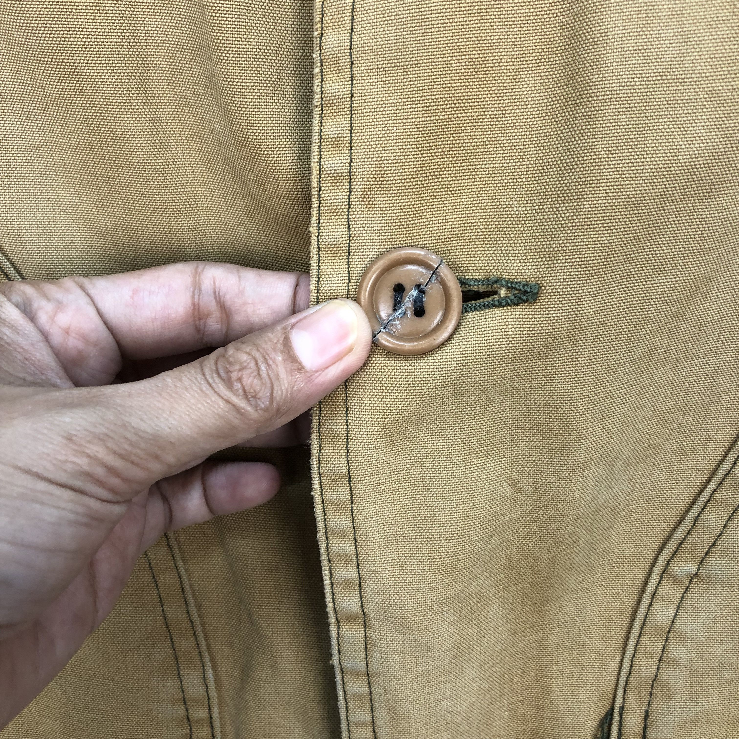 L.L. Bean VINTAGE LL BEAN HARD COTTON WORKER CHORE JACKET #5549-197 Size US M / EU 48-50 / 2 - 4 Thumbnail