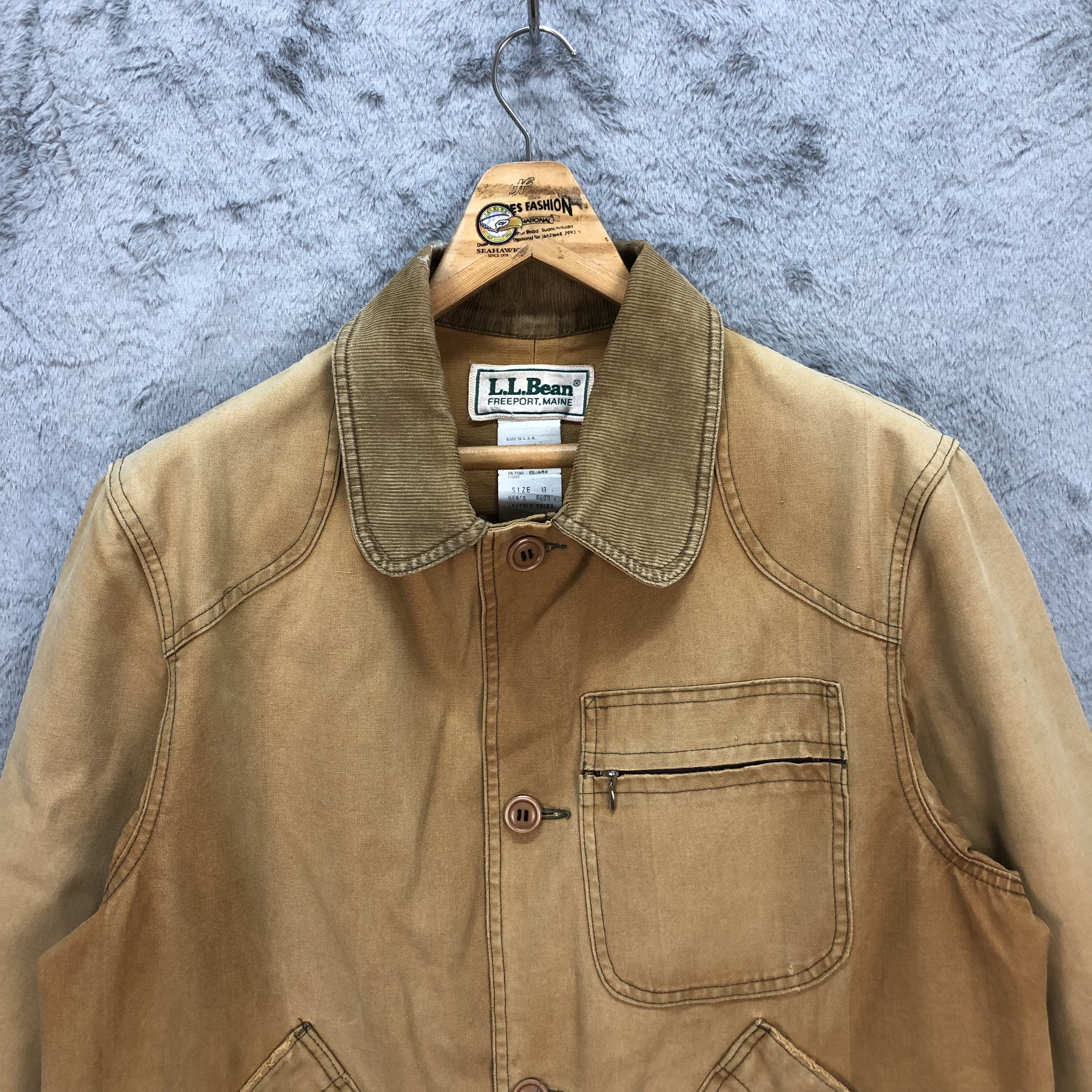 L.L. Bean VINTAGE LL BEAN HARD COTTON WORKER CHORE JACKET #5549-197 Size US M / EU 48-50 / 2 - 2 Thumbnail
