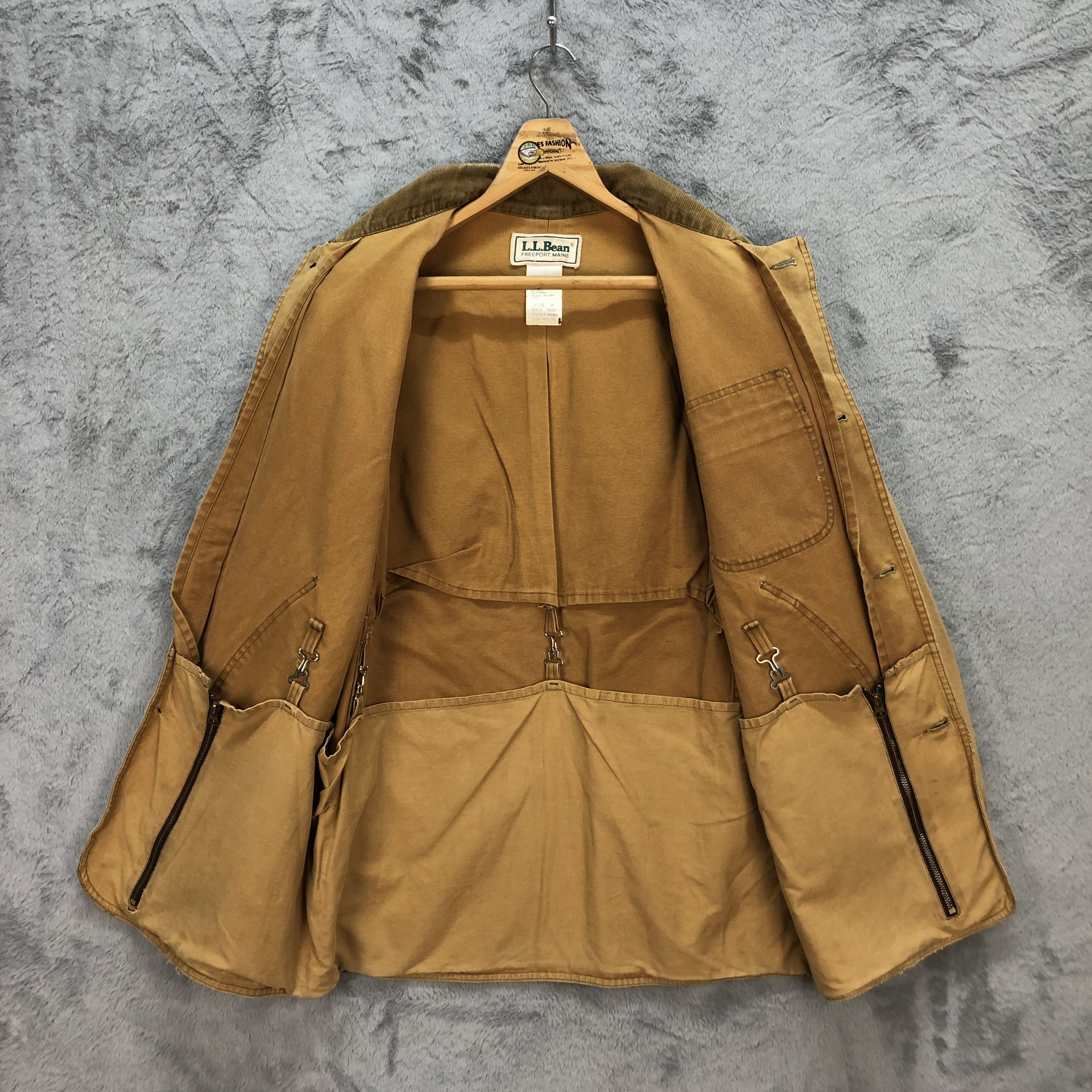 L.L. Bean VINTAGE LL BEAN HARD COTTON WORKER CHORE JACKET #5549-197 Size US M / EU 48-50 / 2 - 9 Thumbnail