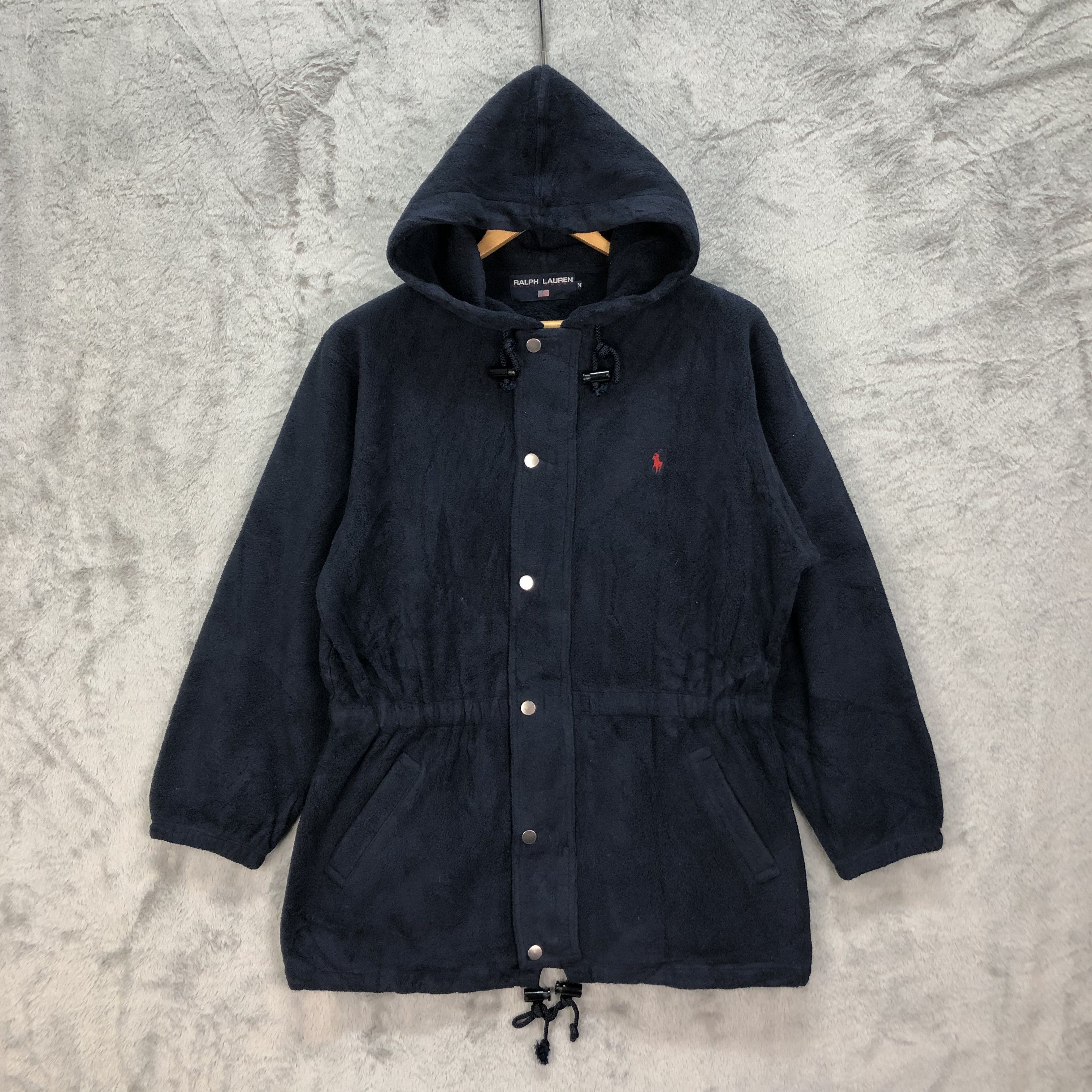 image of Ralph Laurent Polo Sport Malden Mills Polarfleece 5272-182 in Navy Blue, Women's (Size Medium)