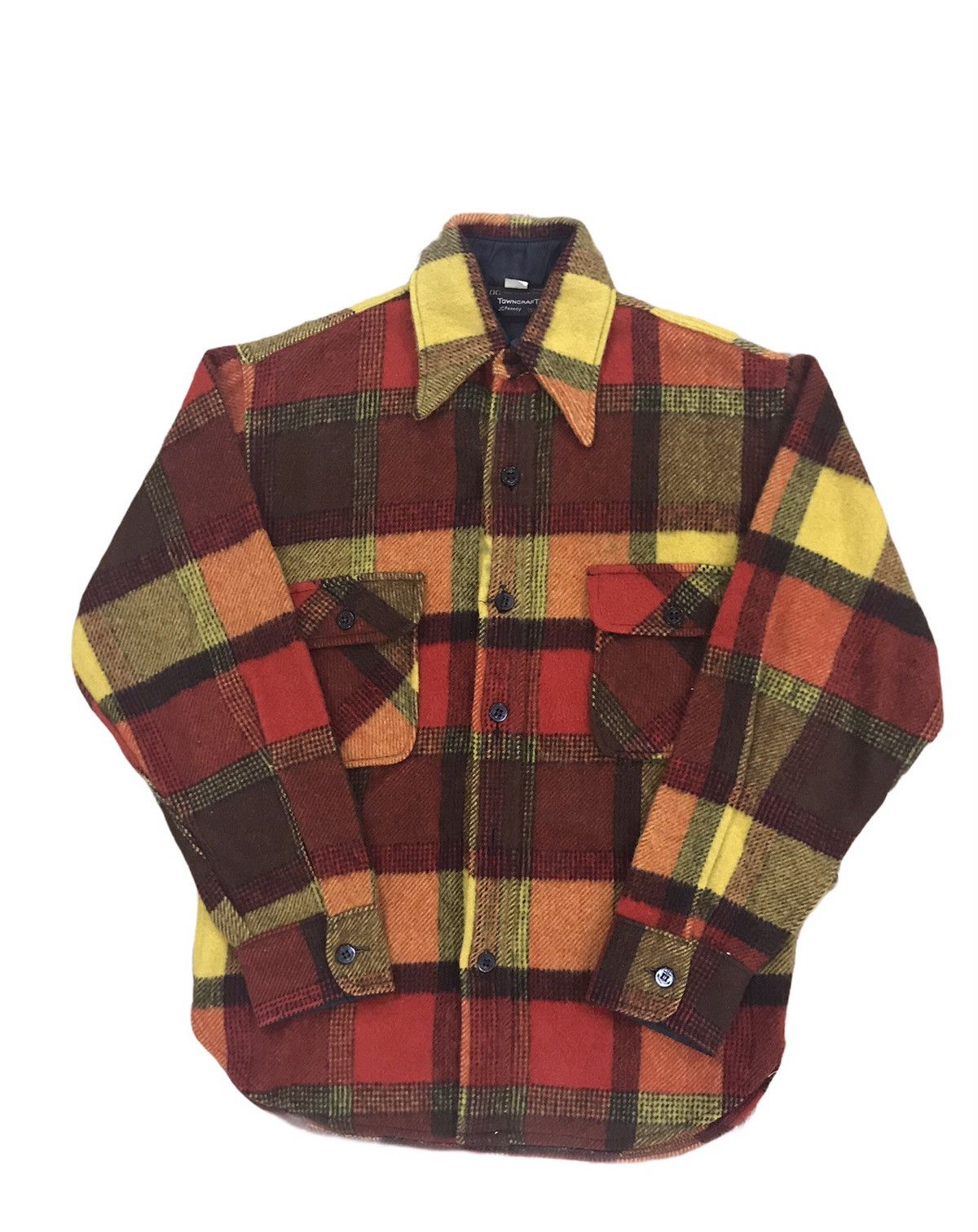 image of Jc Penny Wool Flannel Jacket, Men's (Size Small)