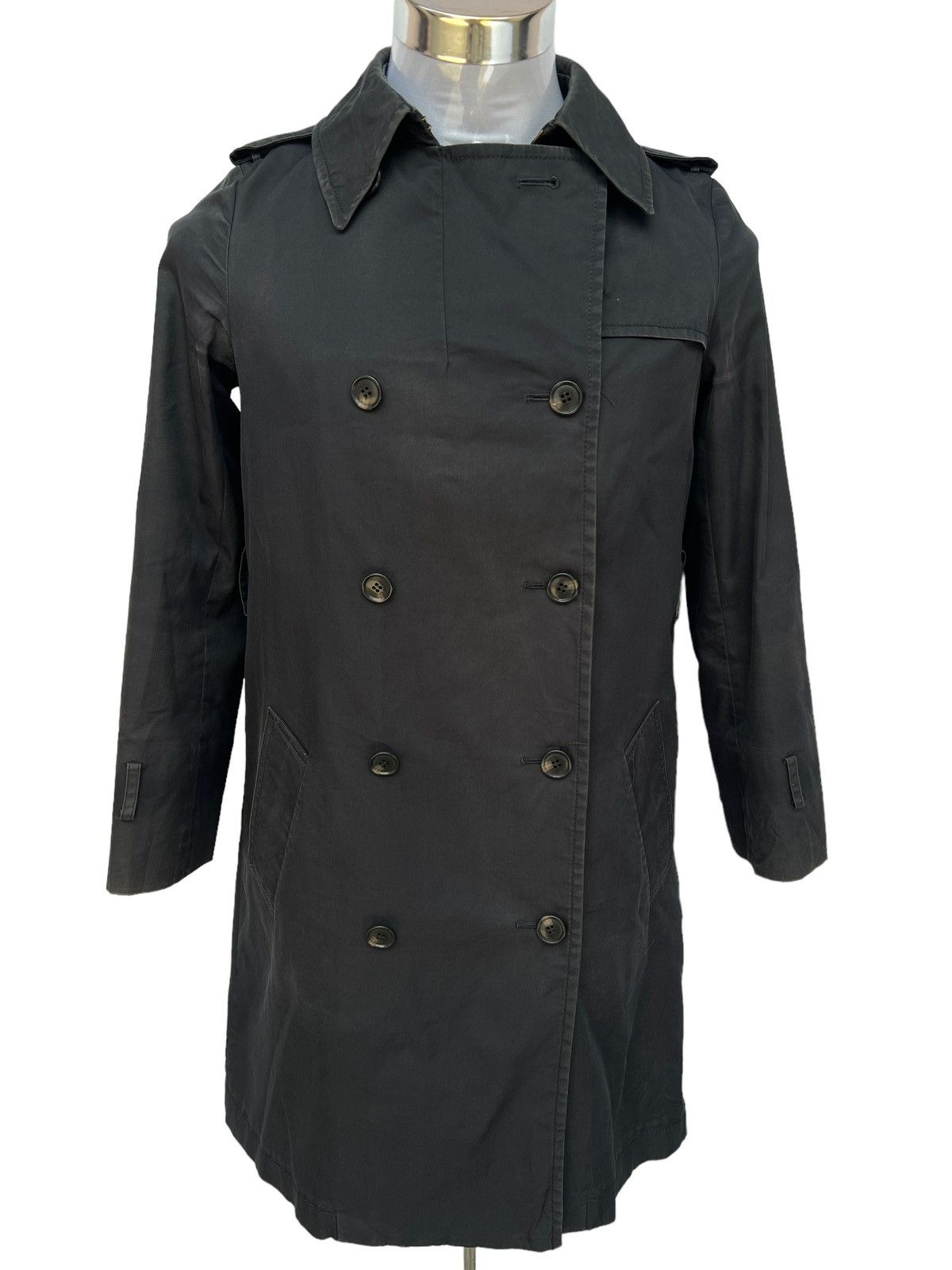 Japanese Brand 1992 INED Depuis Flandee Minamiaoyama Runway Trench Coat Size US L / EU 52-54 / 3 - 1 Thumbnail