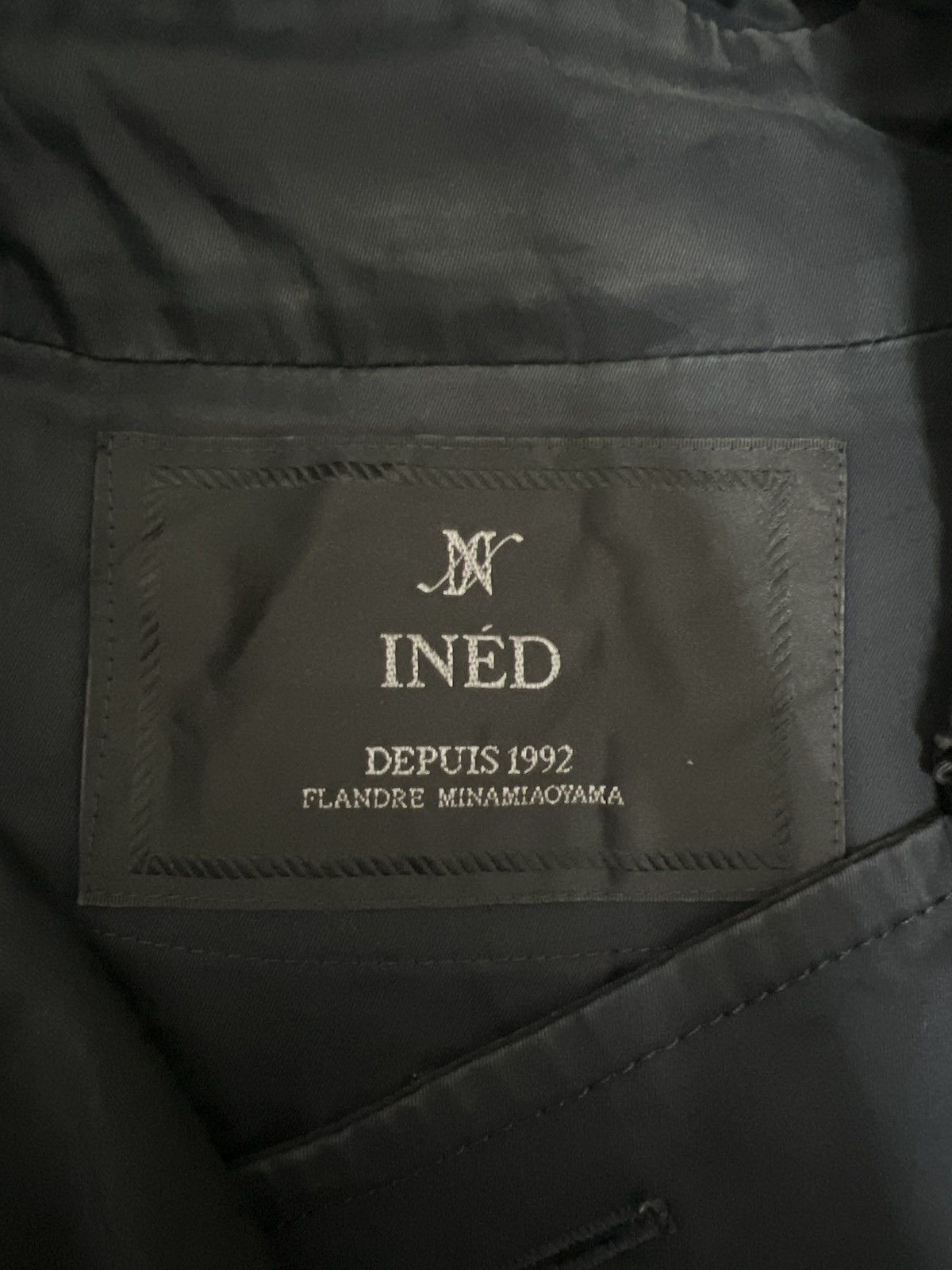 Japanese Brand 1992 INED Depuis Flandee Minamiaoyama Runway Trench Coat Size US L / EU 52-54 / 3 - 9 Thumbnail
