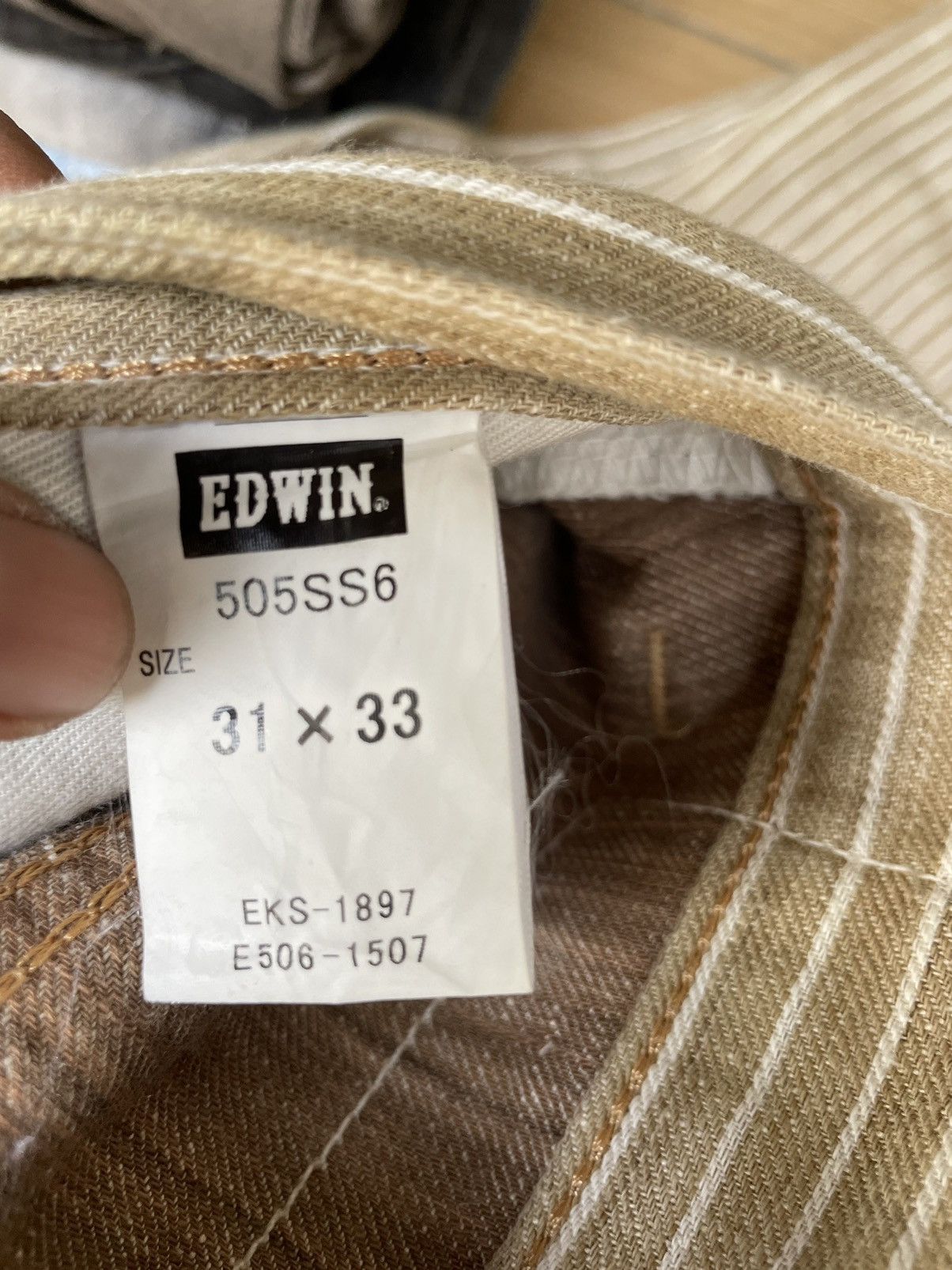 Edwin Edwin 505 Striped Selvedge Denim Jeans Size US 32 / EU 48 - 22 Thumbnail