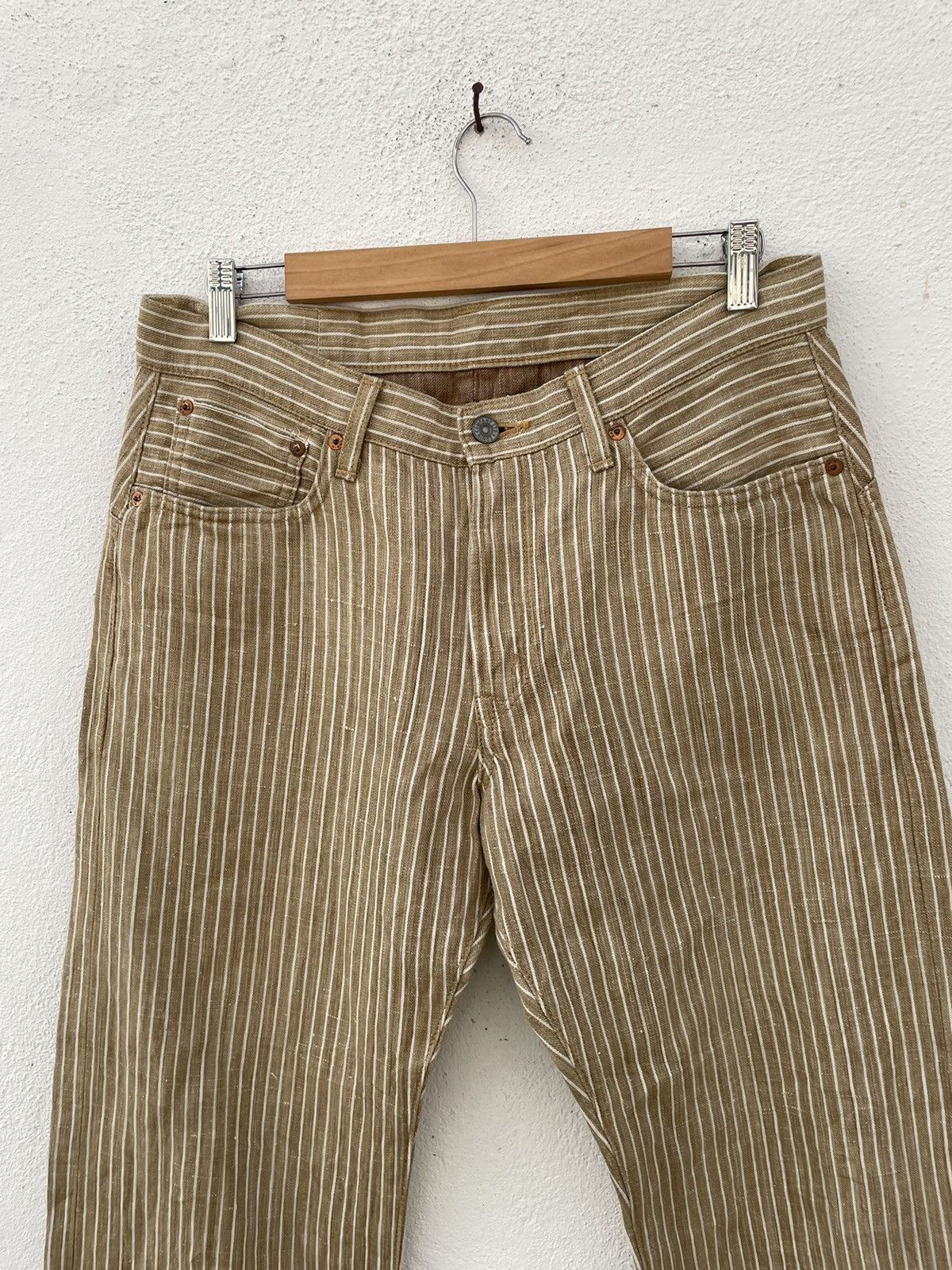 Edwin Edwin 505 Striped Selvedge Denim Jeans Size US 32 / EU 48 - 2 Thumbnail
