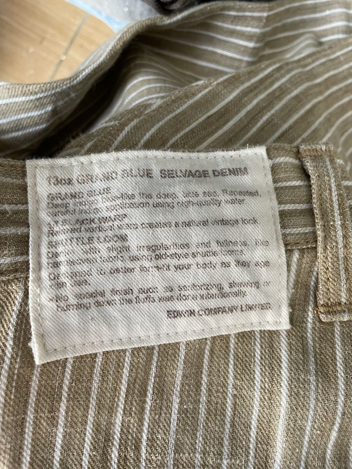 Edwin Edwin 505 Striped Selvedge Denim Jeans Size US 32 / EU 48 - 21 Thumbnail