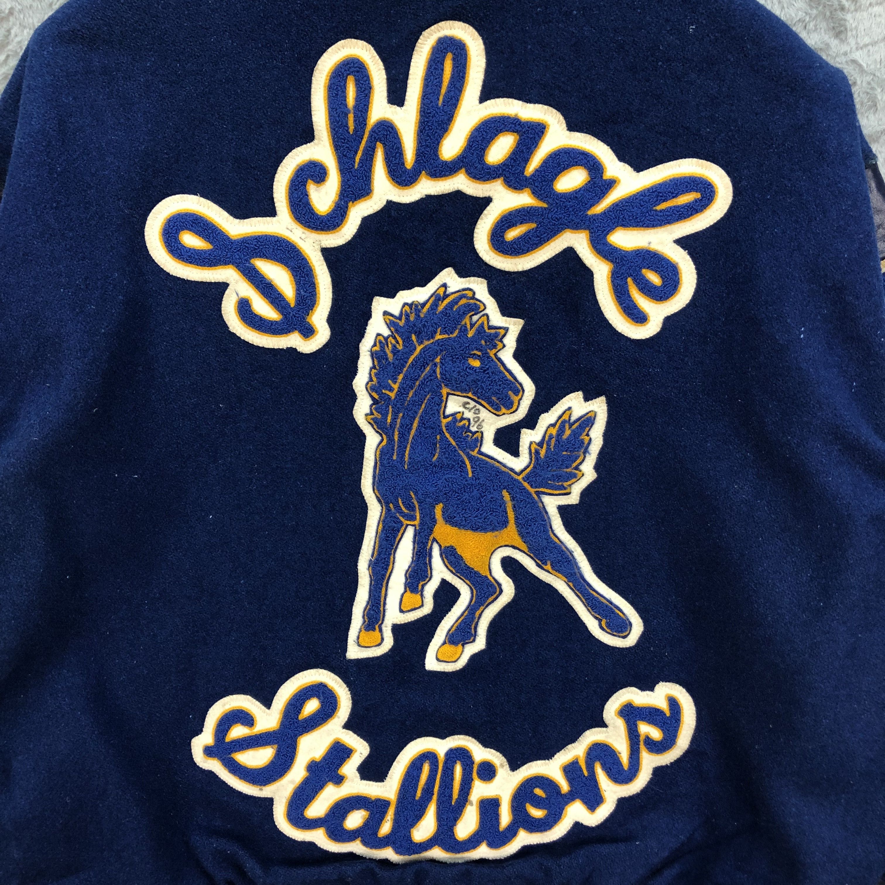 Delong VINTAGE DELONG SCHLAGLE STALLIONS VARSITY #6111-48 Size US XL / EU 56 / 4 - 2 Thumbnail