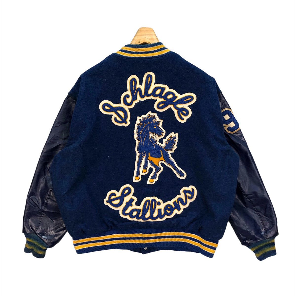 Delong VINTAGE DELONG SCHLAGLE STALLIONS VARSITY #6111-48 Size US XL / EU 56 / 4 - 1 Thumbnail