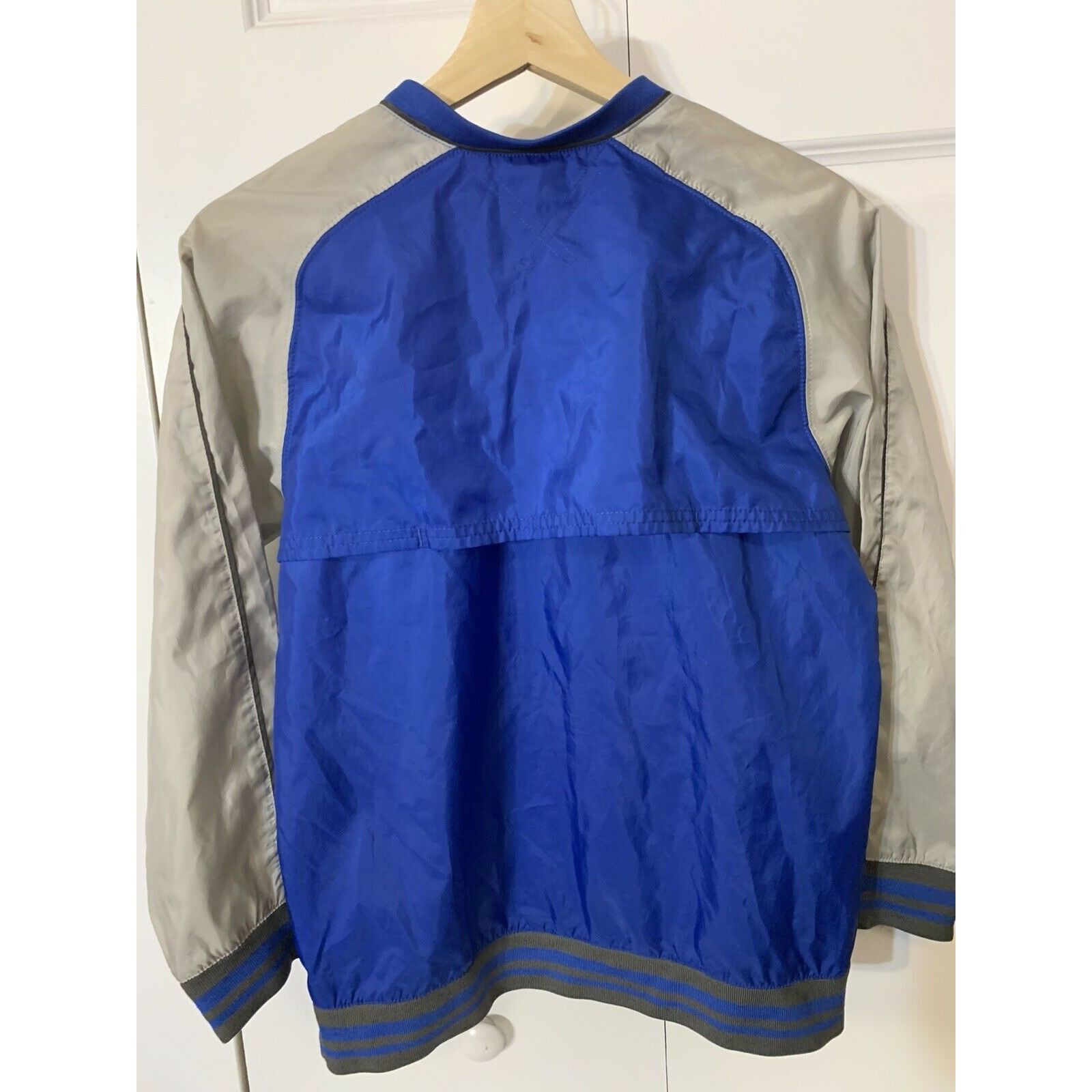 Nike VTG 90s Nike Youth V Neck Windbreaker Youth Pullover Blue Size US M / EU 48-50 / 2 - 5 Thumbnail