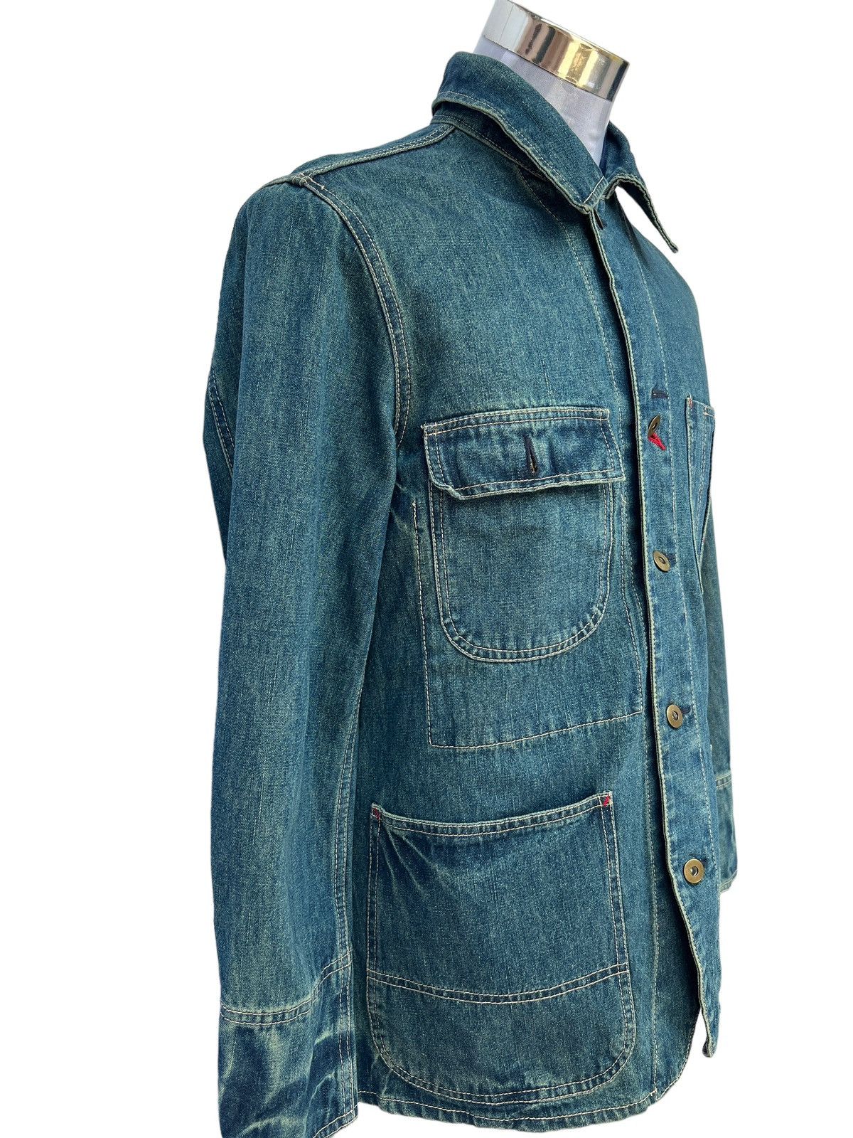 Japanese Brand US Naval Co Worker Denim Jacket Size US M / EU 48-50 / 2 - 4 Thumbnail
