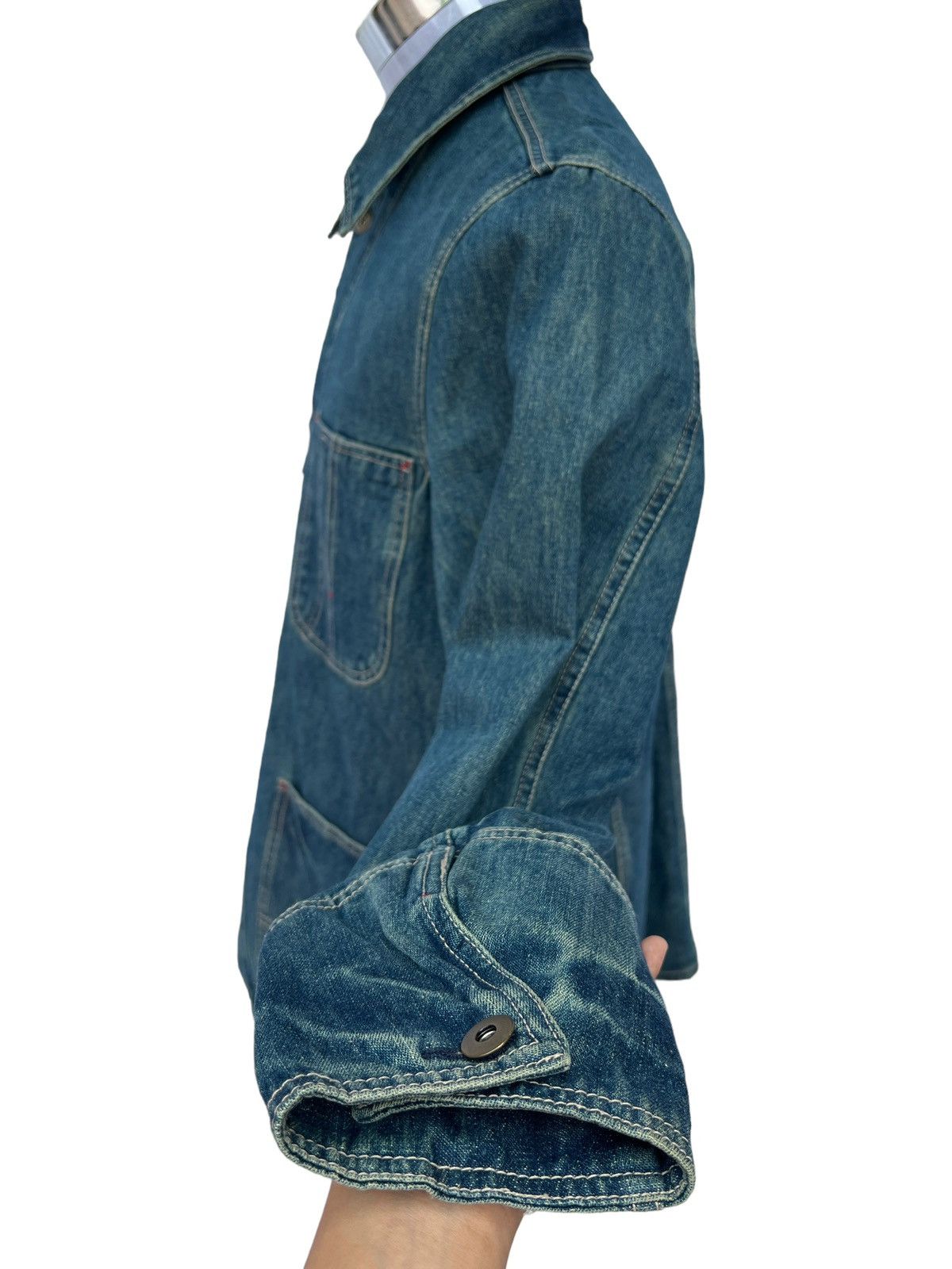 Japanese Brand US Naval Co Worker Denim Jacket Size US M / EU 48-50 / 2 - 6 Thumbnail