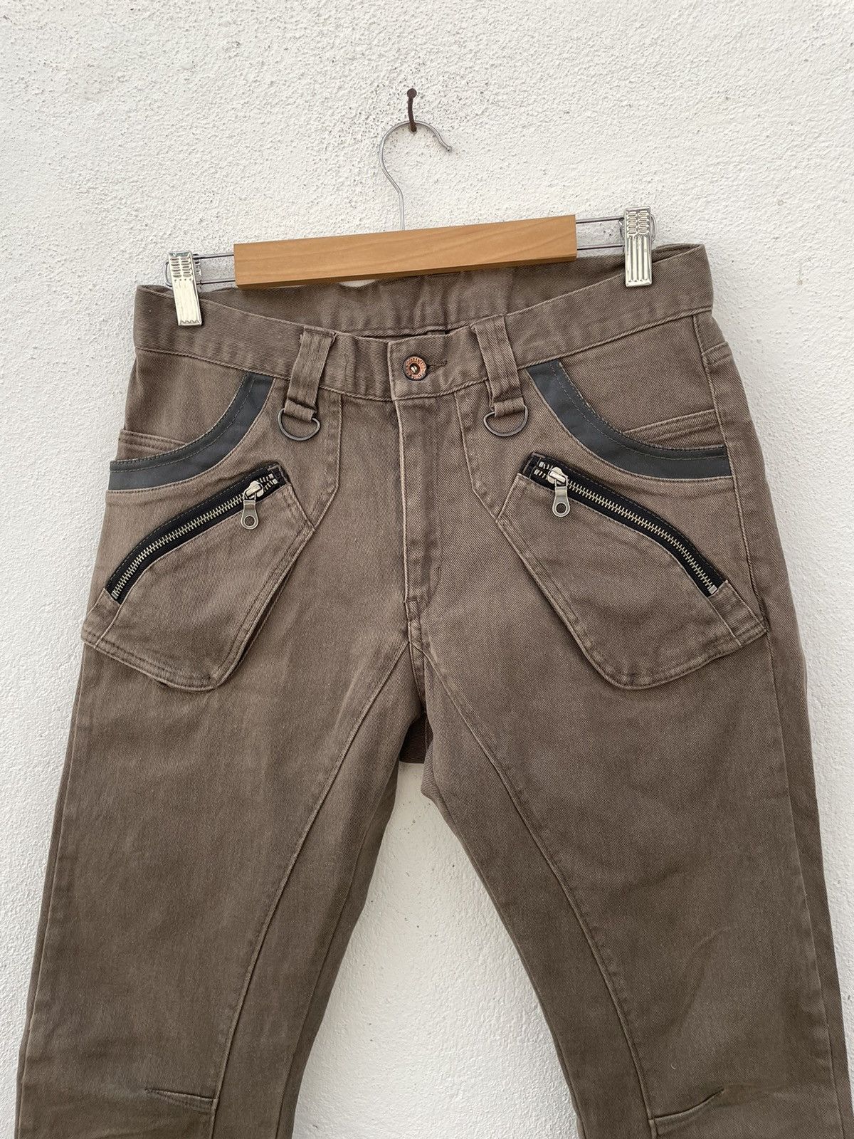 Le Grande Bleu (L.G.B.) × PPFM PPFM Curves Legs Zipper Pants Size US 31 - 2 Thumbnail