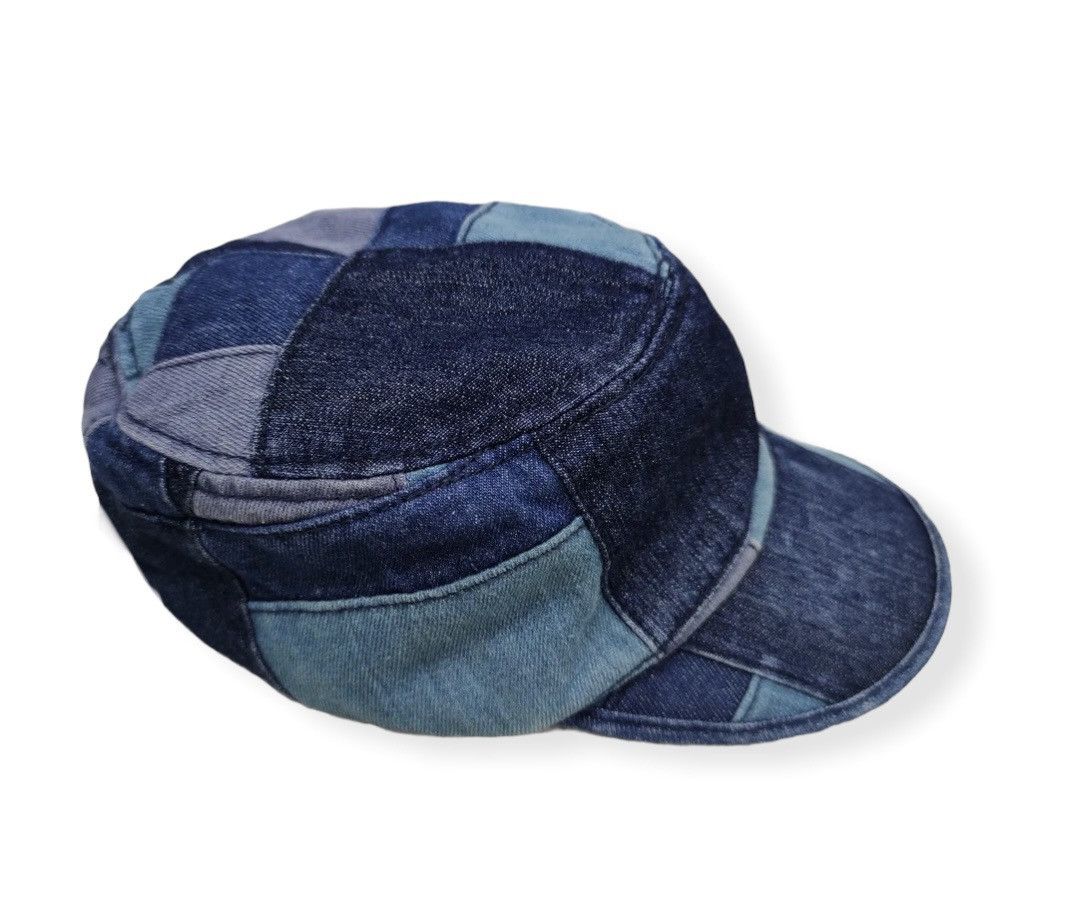 Japanese Brand BEST OFFER!! GRACE Denim Patchwork Military Design Hat Size ONE SIZE - 3 Thumbnail