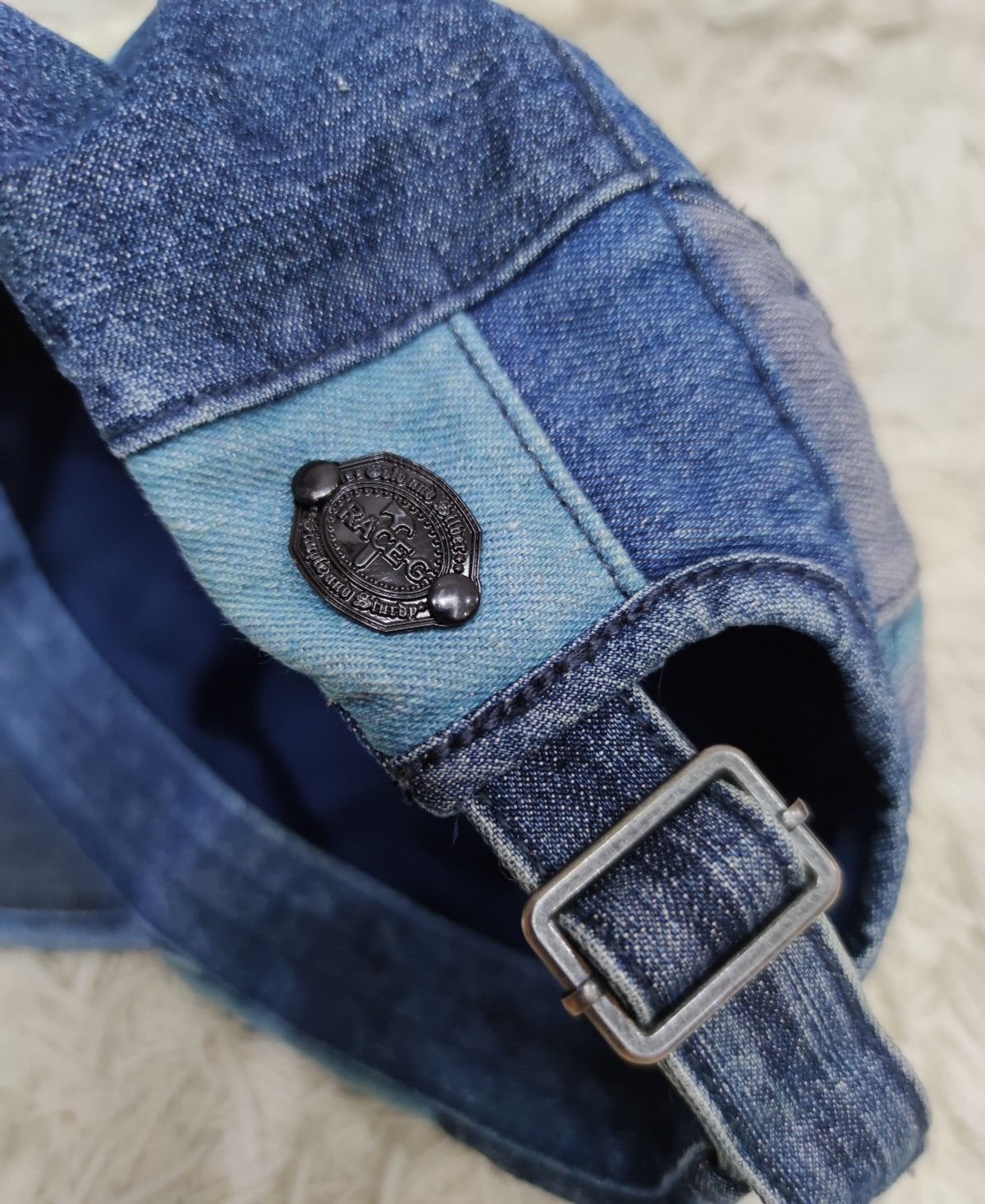 Japanese Brand BEST OFFER!! GRACE Denim Patchwork Military Design Hat Size ONE SIZE - 9 Thumbnail