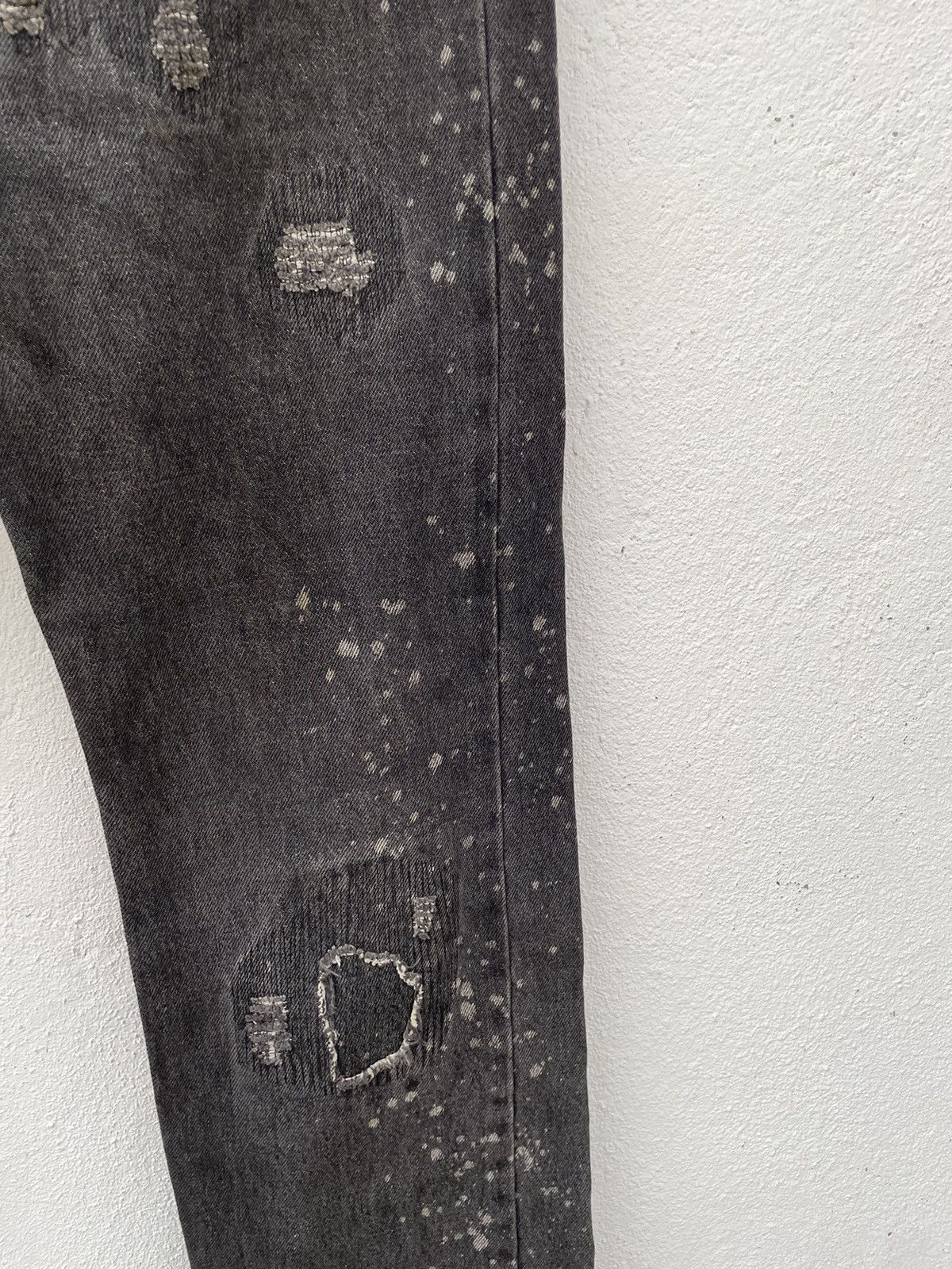If Six Was Nine Japan Brand Movin Distressed Denim Jeans Size US 30 / EU 46 - 6 Thumbnail