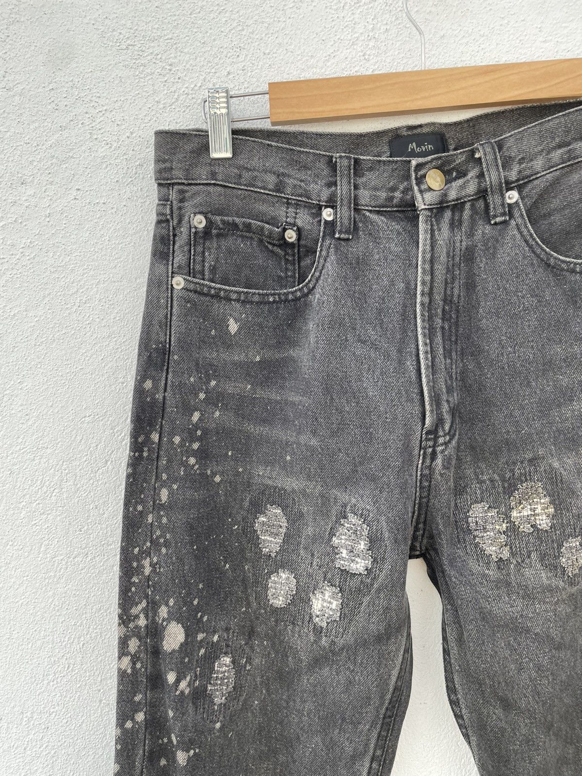If Six Was Nine Japan Brand Movin Distressed Denim Jeans Size US 30 / EU 46 - 3 Thumbnail