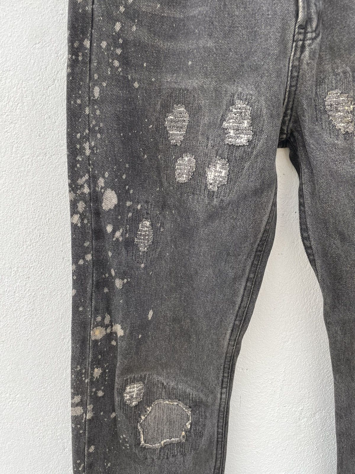If Six Was Nine Japan Brand Movin Distressed Denim Jeans Size US 30 / EU 46 - 4 Thumbnail