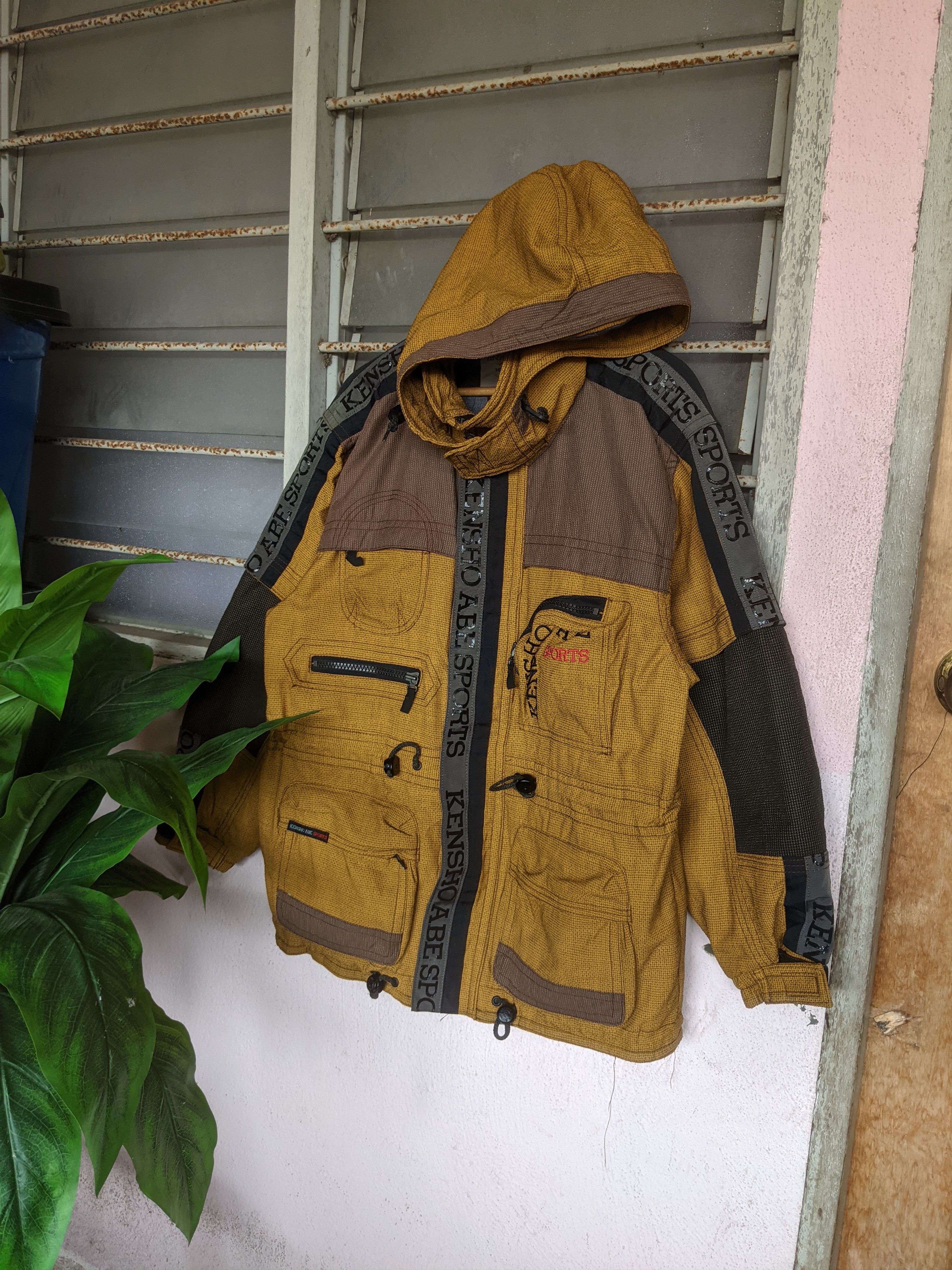 Kensho Abe Sport Woven Spellout Winter Jacket